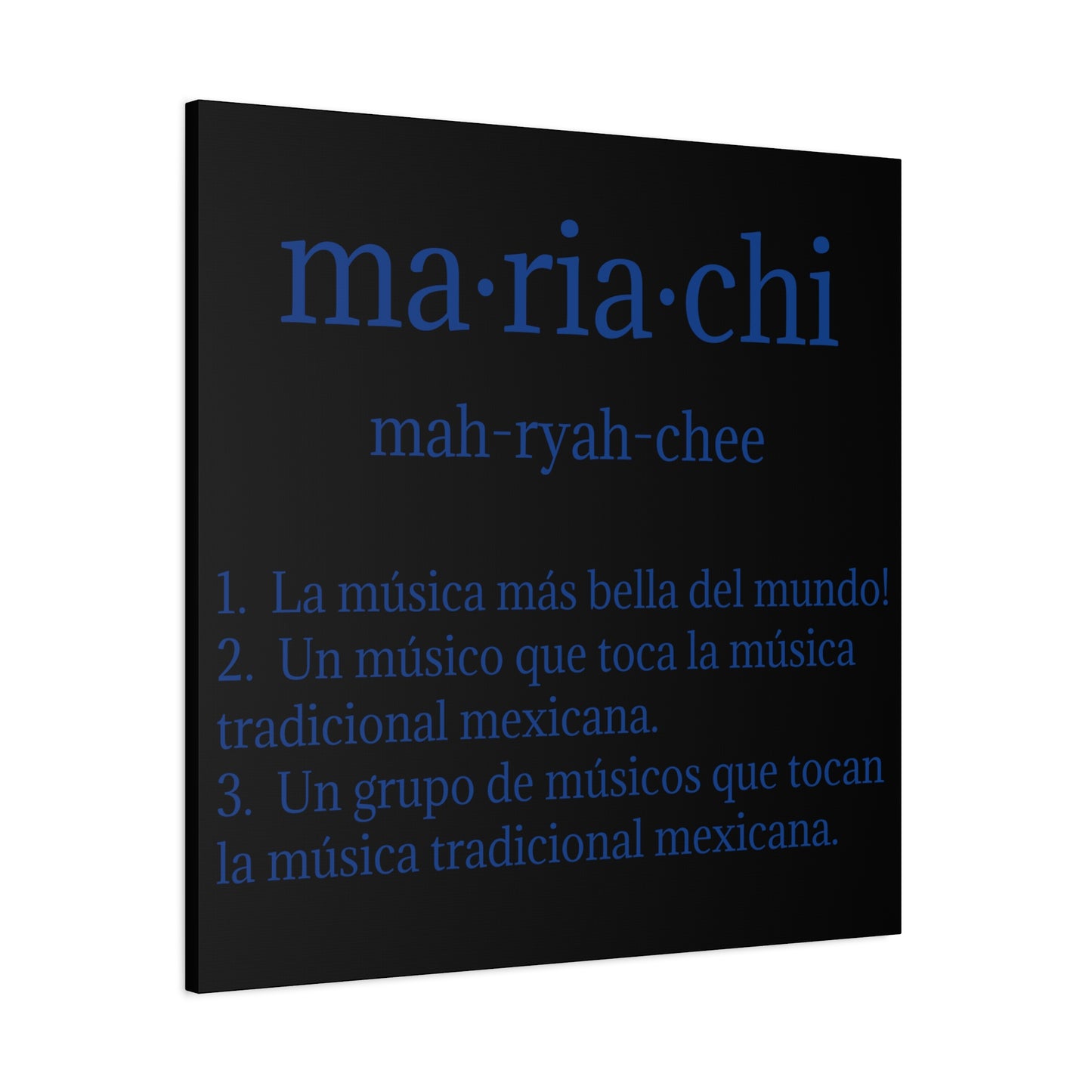 Mariachi Definition Business Matte Canvas, Stretched, 1.25"