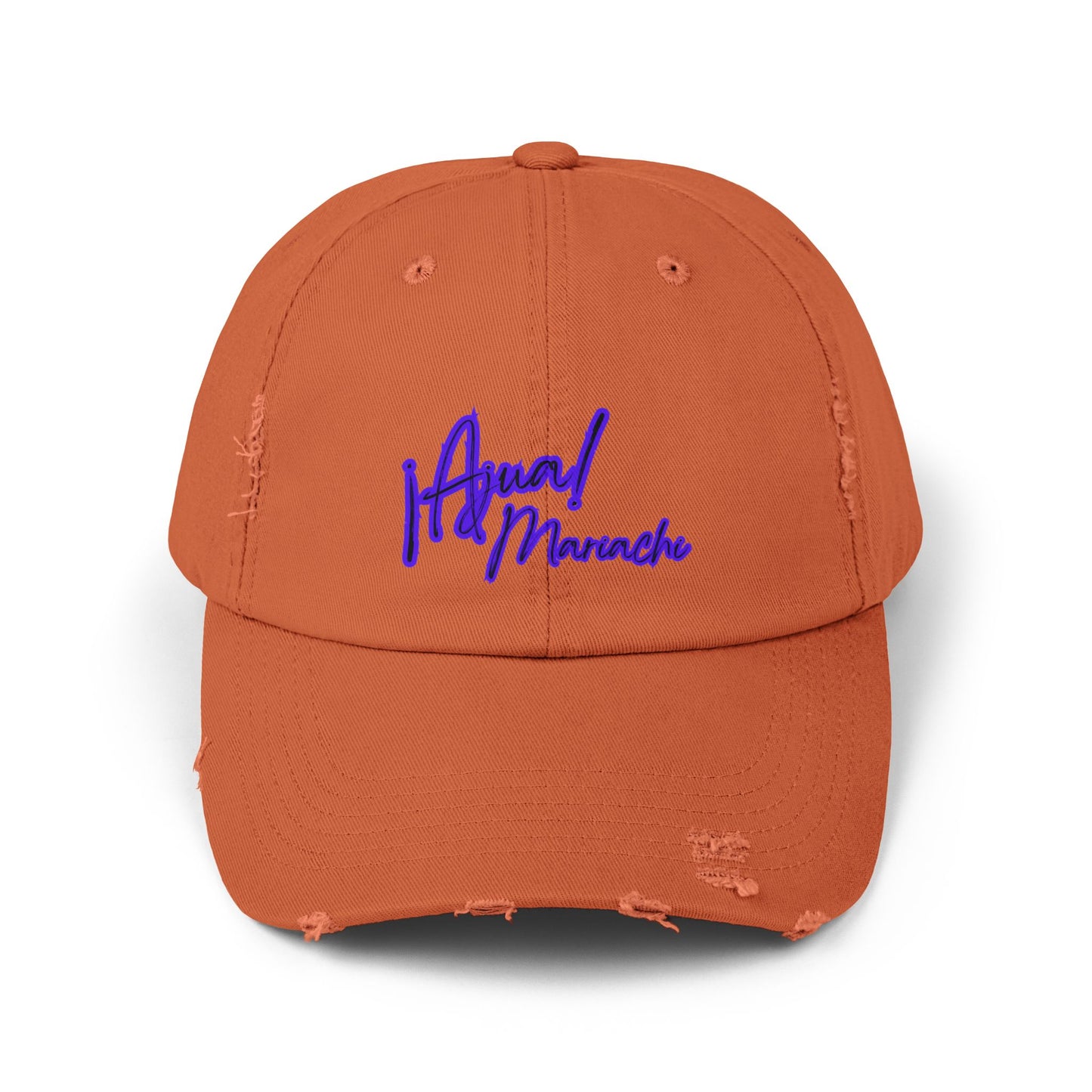 Purple Unisex Distressed Cap