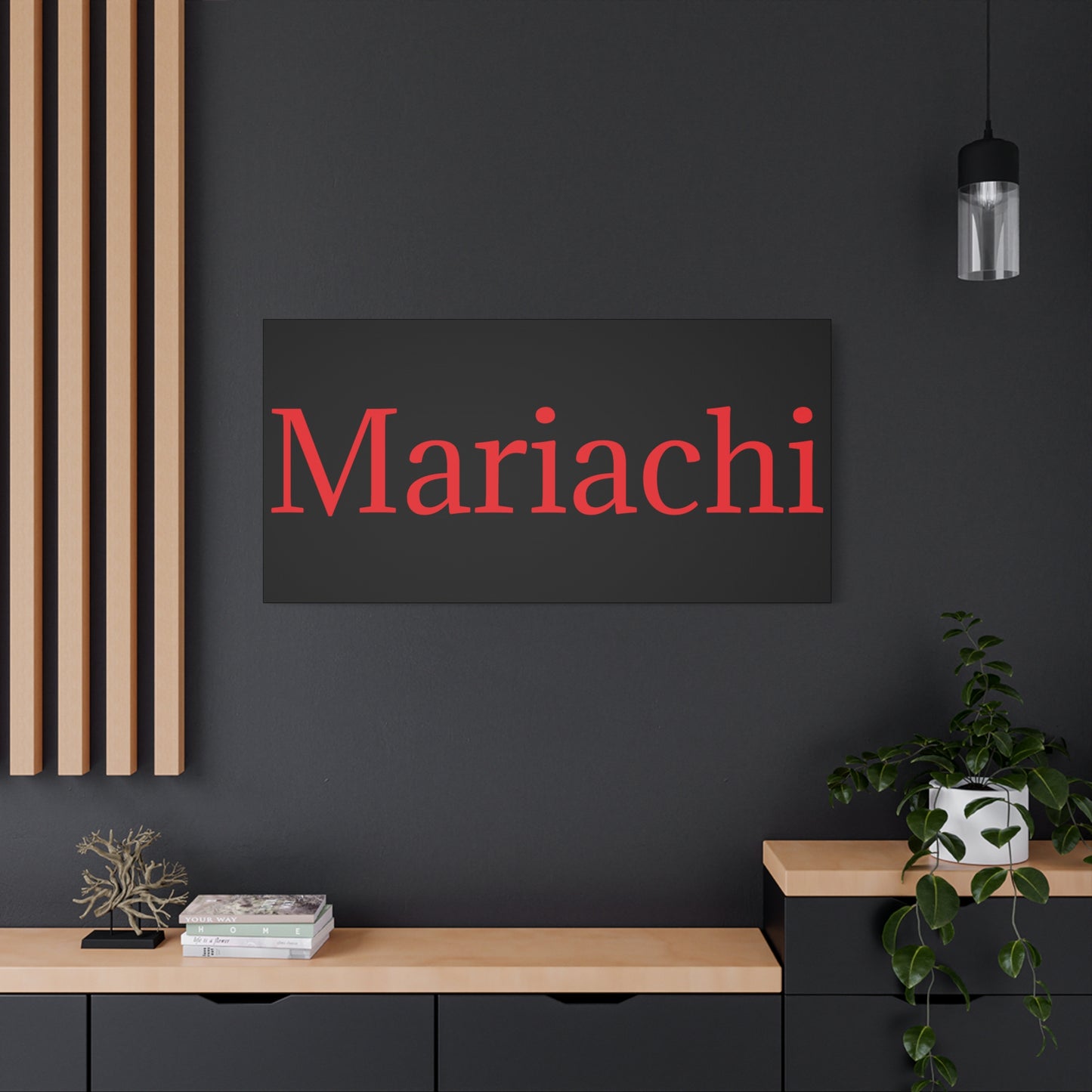 Red Mariachi Matte Canvas, Stretched, 1.25"