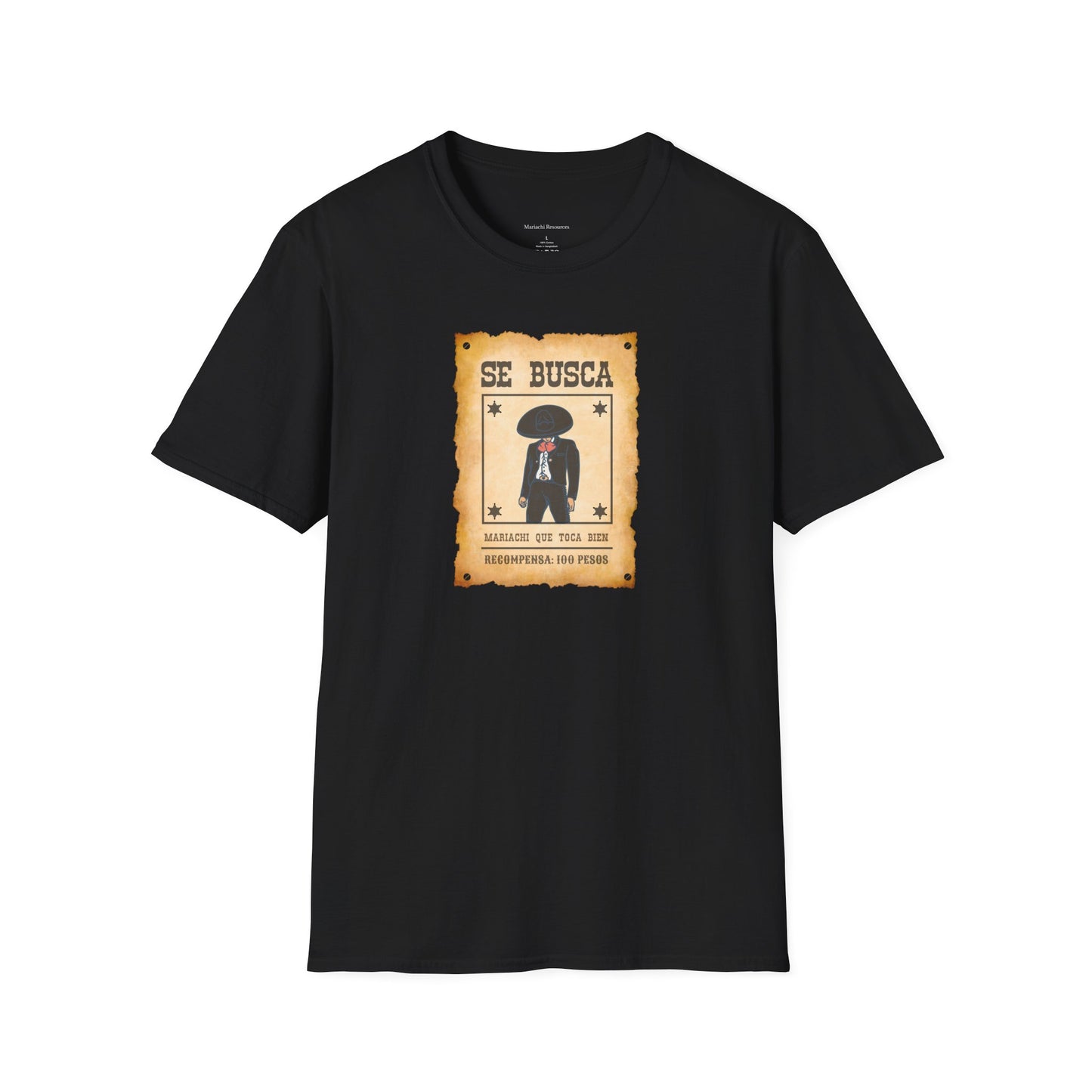Wanted Mariachi Toca Unisex Softstyle T-Shirt