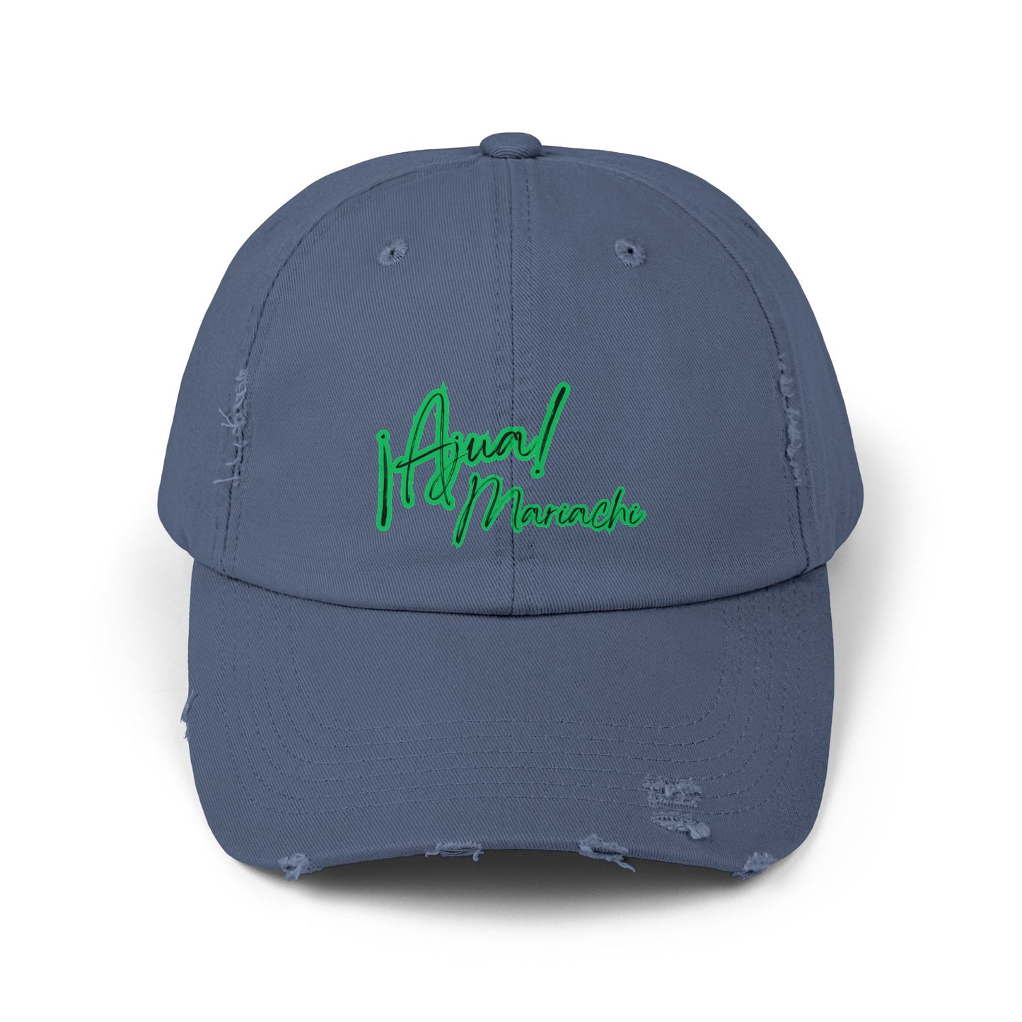 Green Unisex Distressed Cap