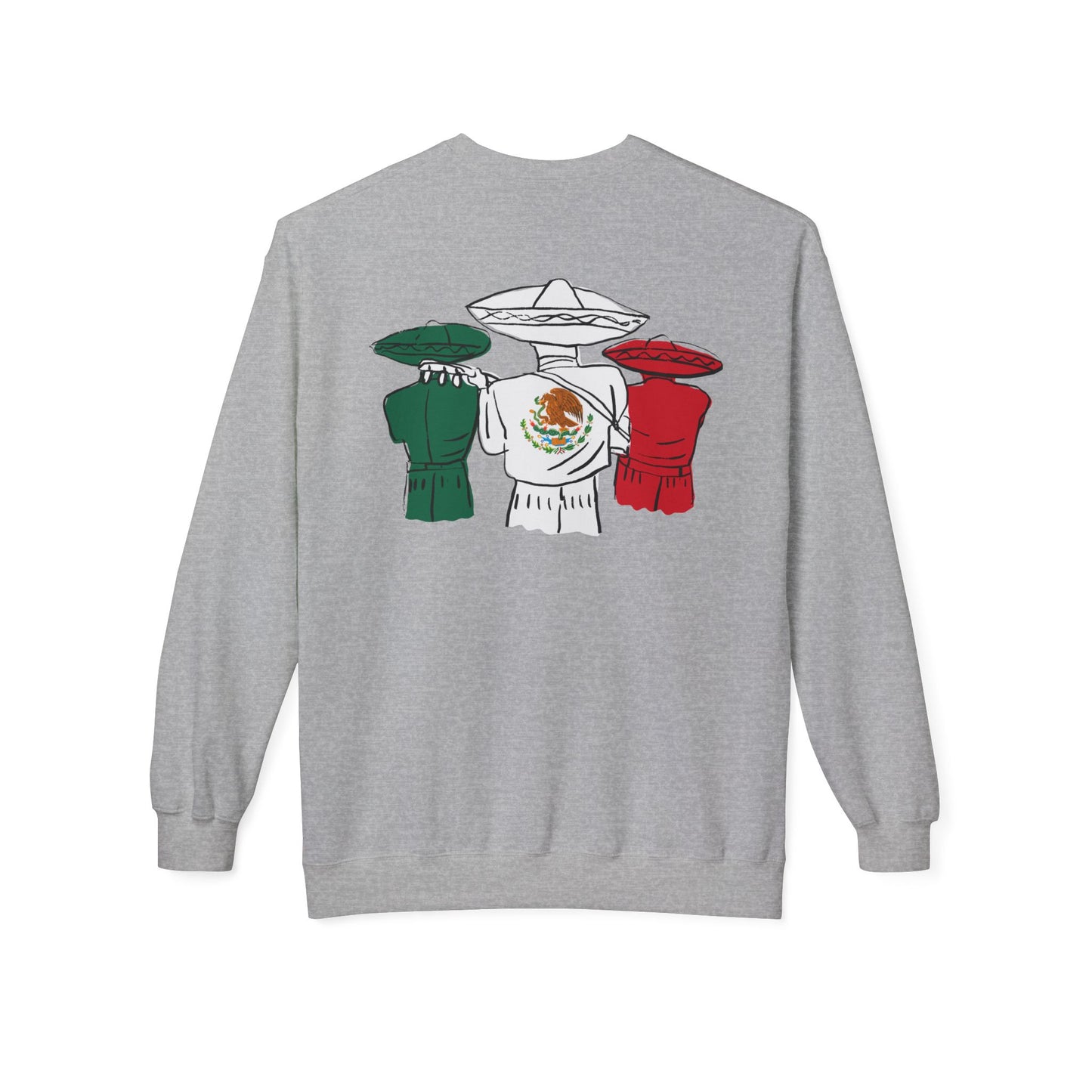 Flag Unisex Midweight Softstyle Fleece Crewneck Sweatshirt