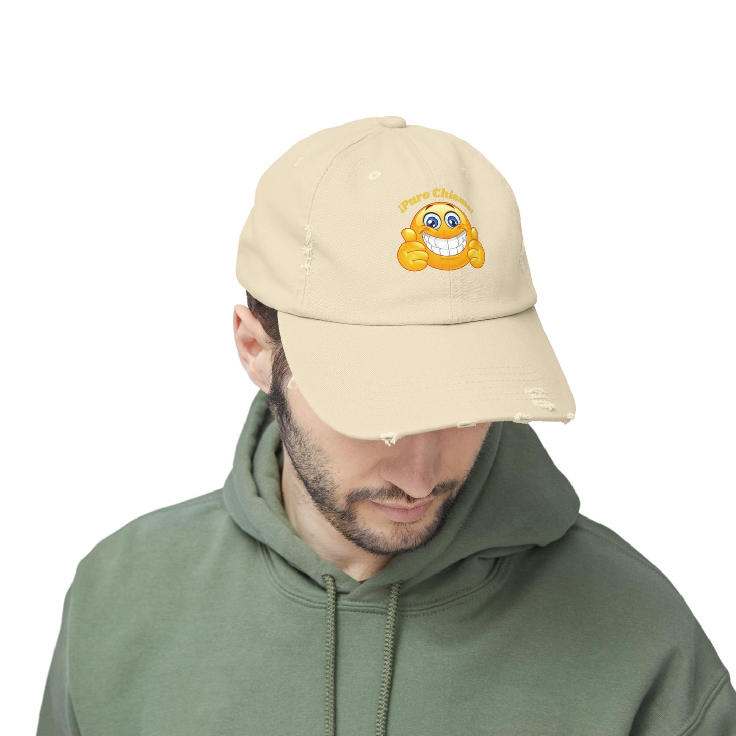 Puro Chisme Unisex Distressed Cap