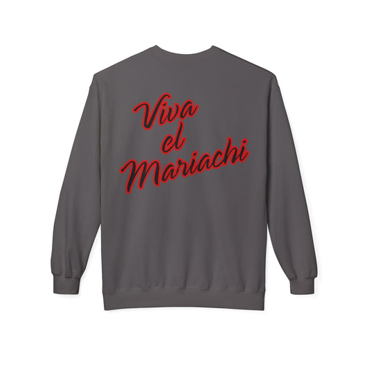 Red Viva El Mariachi Unisex Midweight Softstyle Fleece Crewneck Sweatshirt