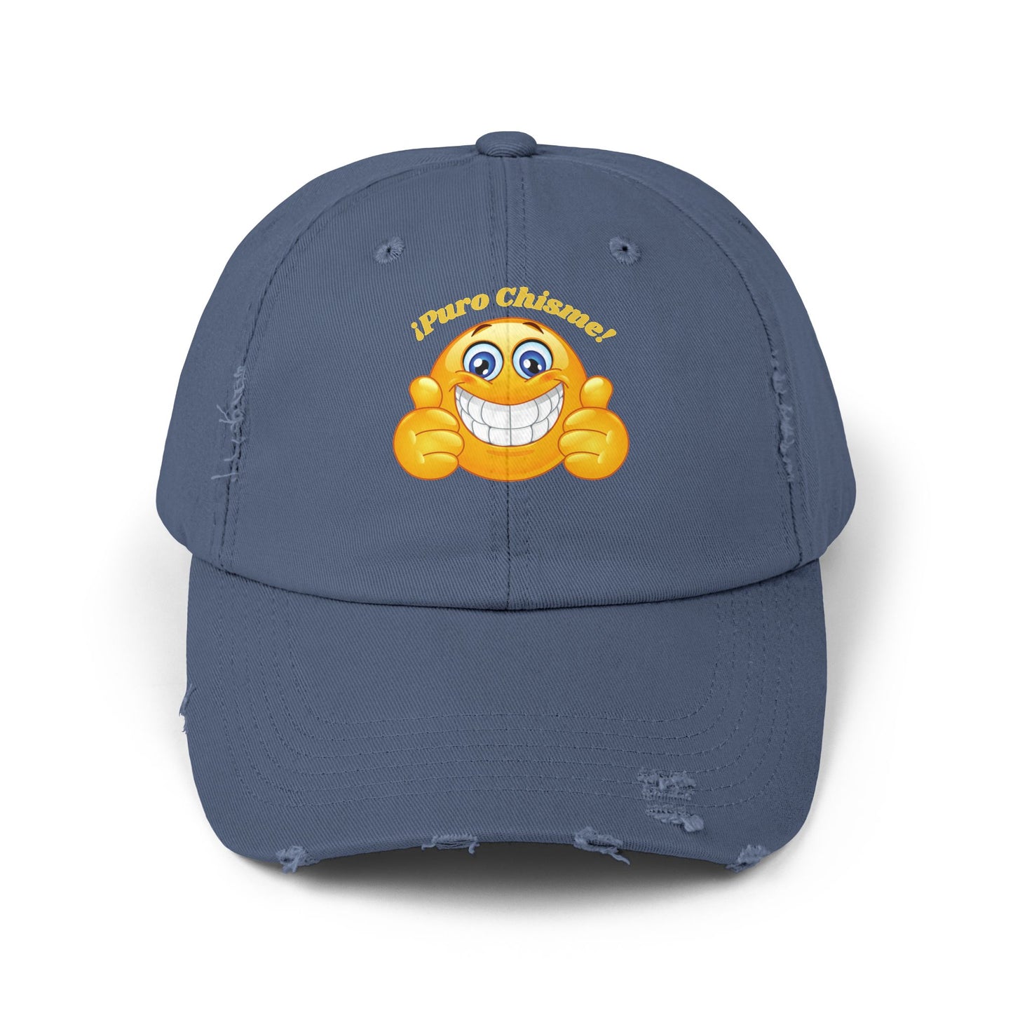 Puro Chisme Unisex Distressed Cap