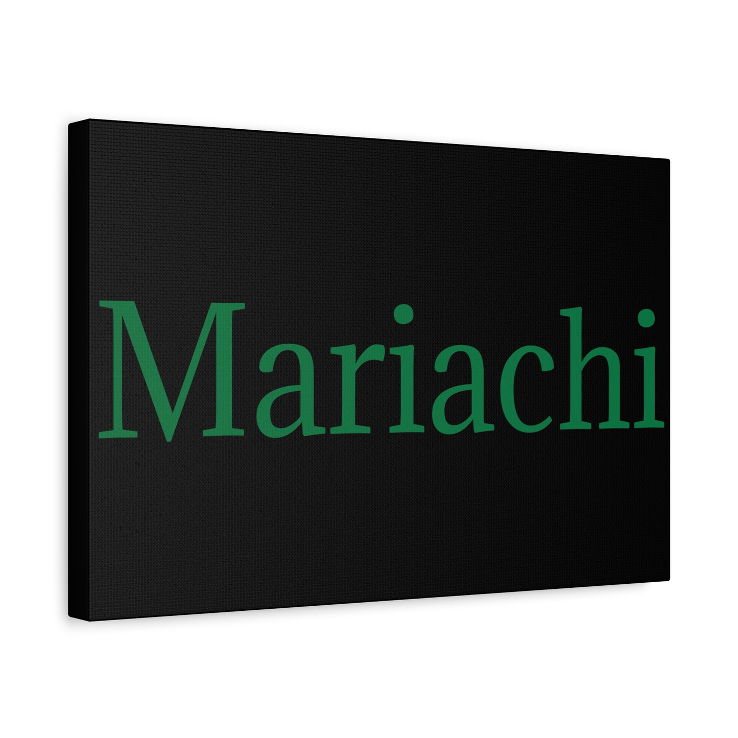 Green Mariachi Matte Canvas, Stretched, 1.25"