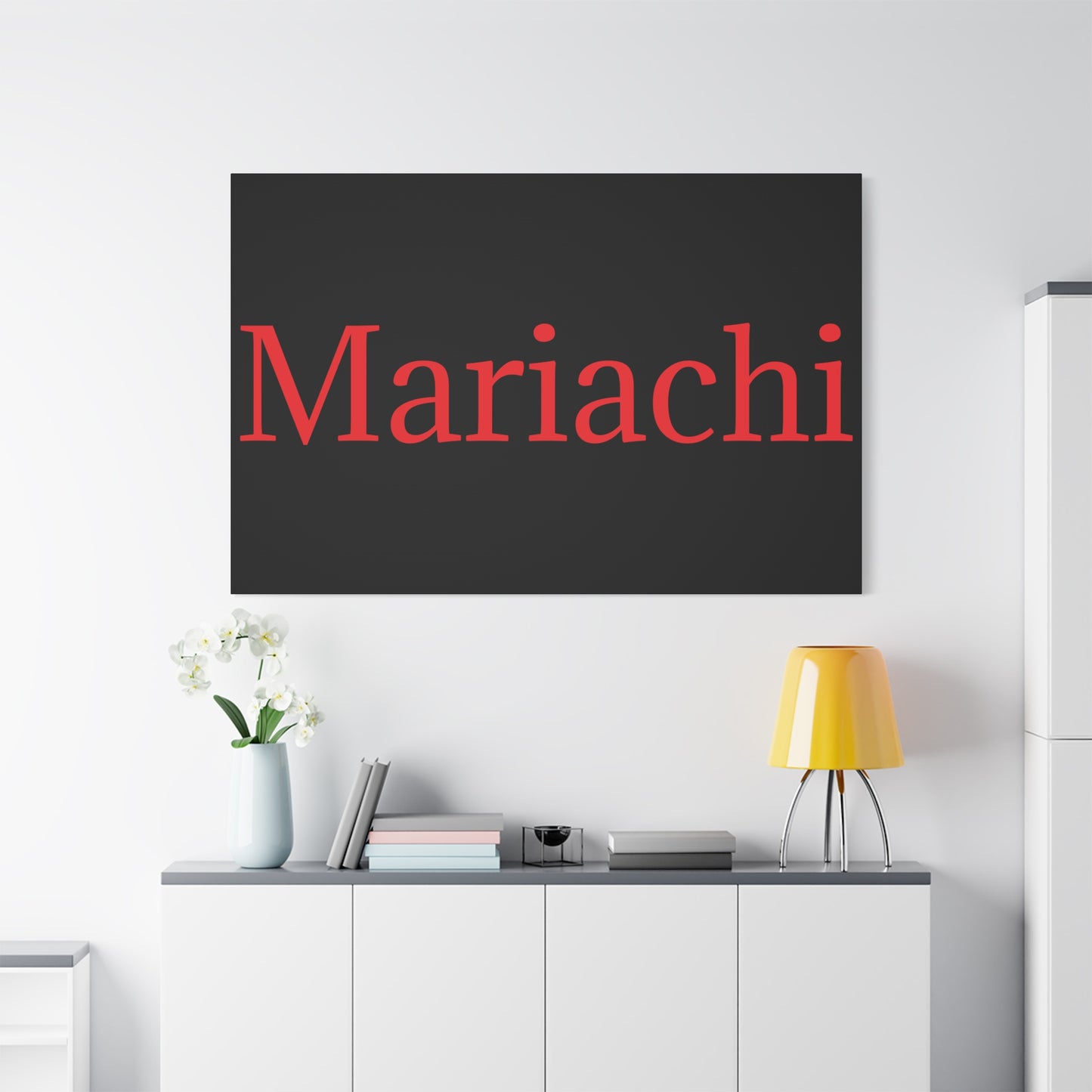Red Mariachi Matte Canvas, Stretched, 1.25"