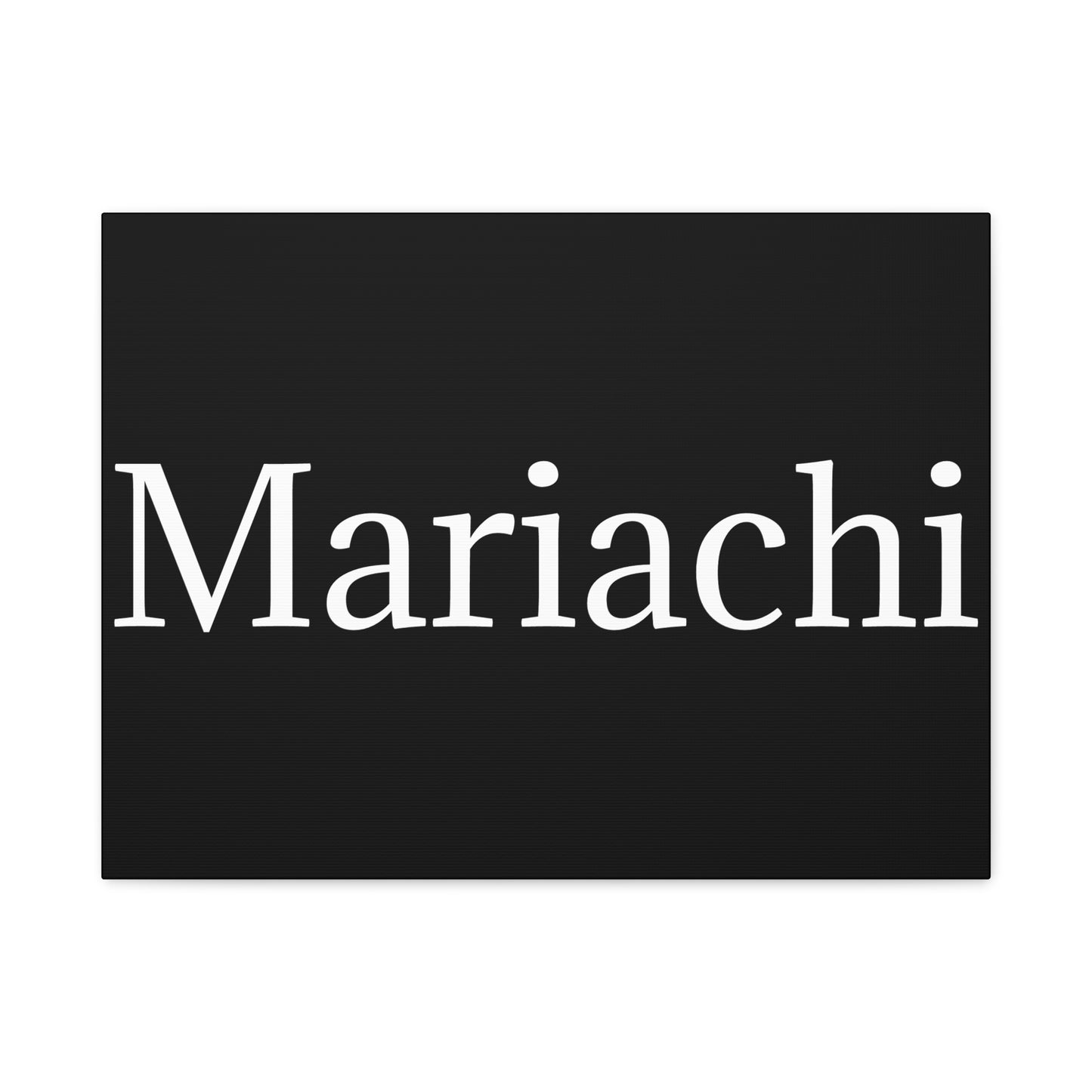 White Mariachi Matte Canvas, Stretched, 1.25"