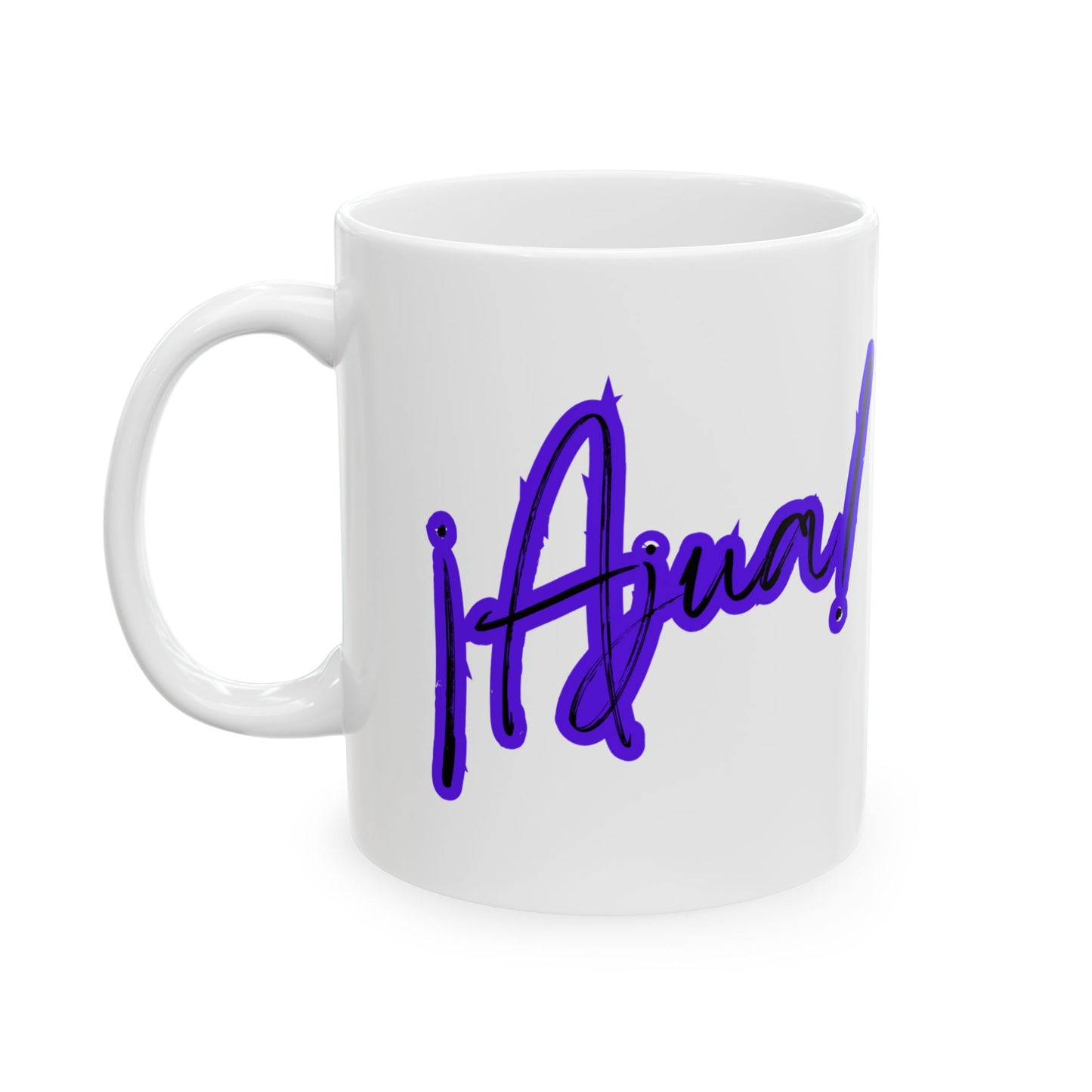 Purple Ajua Ceramic Mug, (11oz, 15oz)