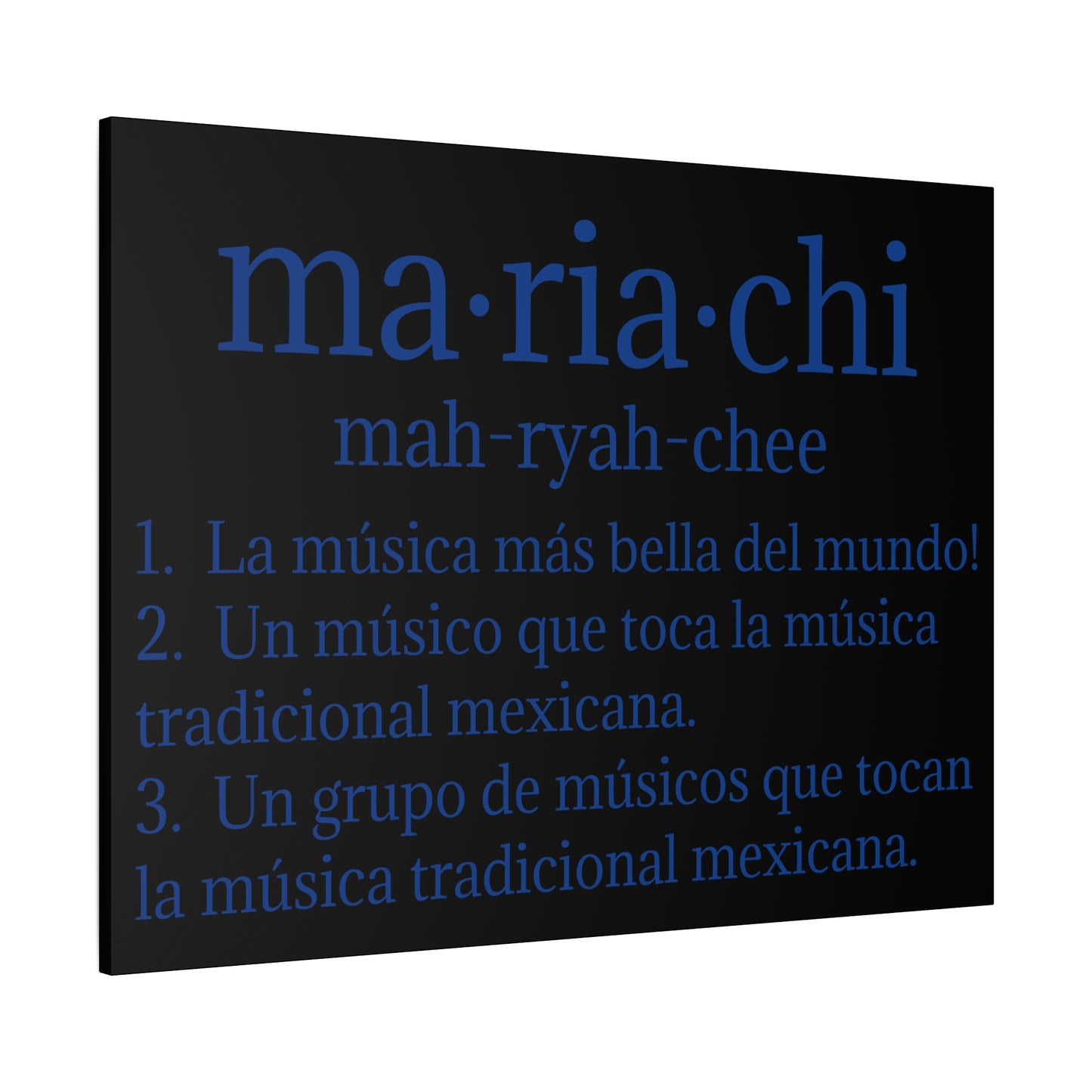 Mariachi Definition Business Matte Canvas, Stretched, 1.25"