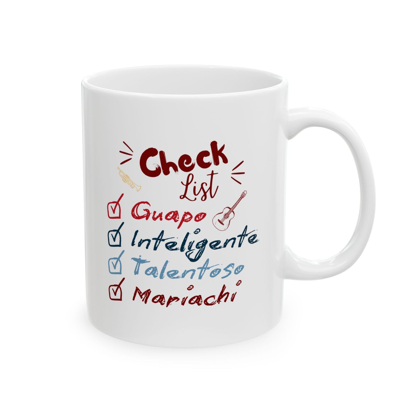 Checklist Guapo Ceramic Mug, (11oz, 15oz)