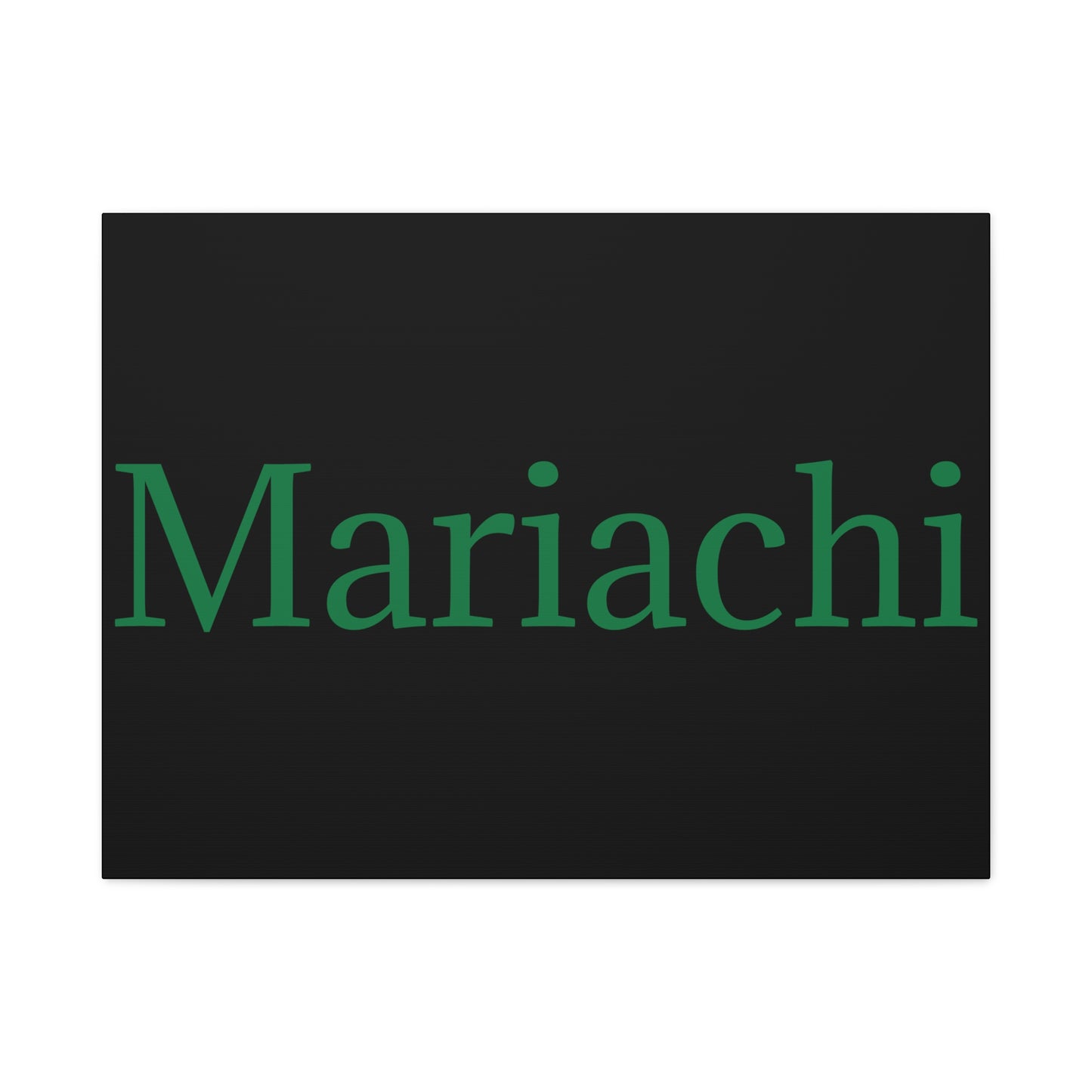 Green Mariachi Matte Canvas, Stretched, 1.25"