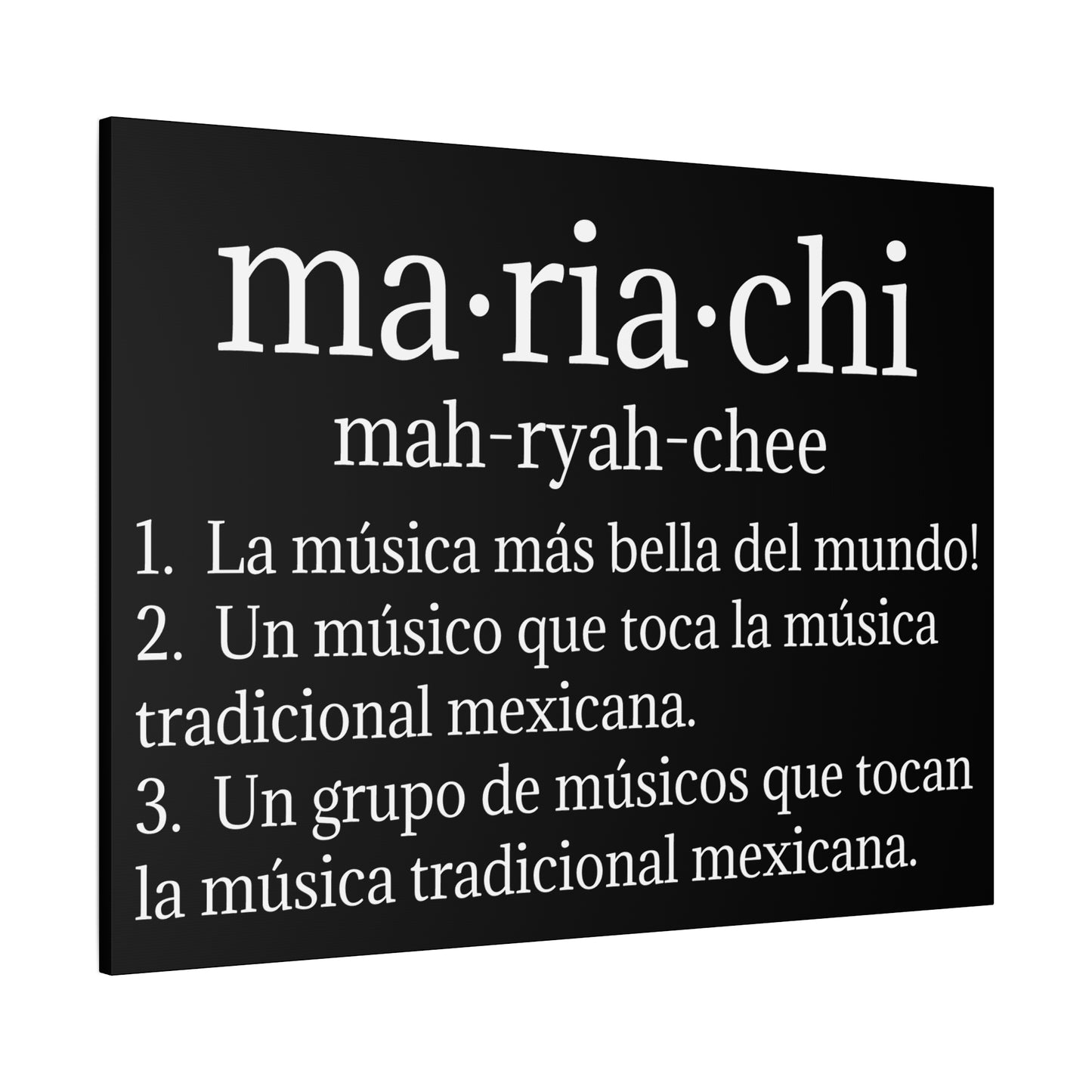 Mariachi Definition Business Matte Canvas, Stretched, 1.25"