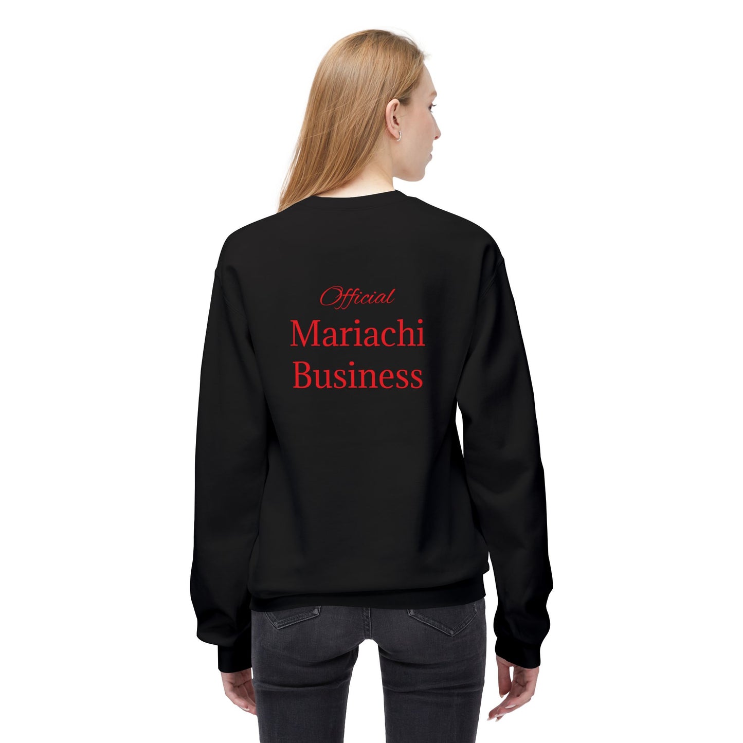 Official Mariachi Business Guitarra Unisex Midweight Softstyle Fleece Crewneck Sweatshirt