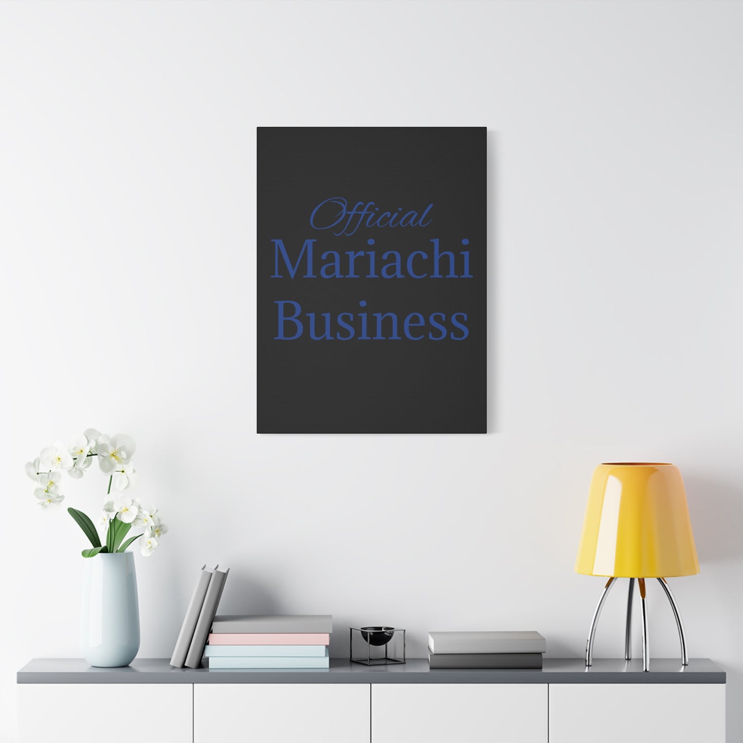 Blue Official Mariachi Business Matte Canvas, Stretched, 1.25"