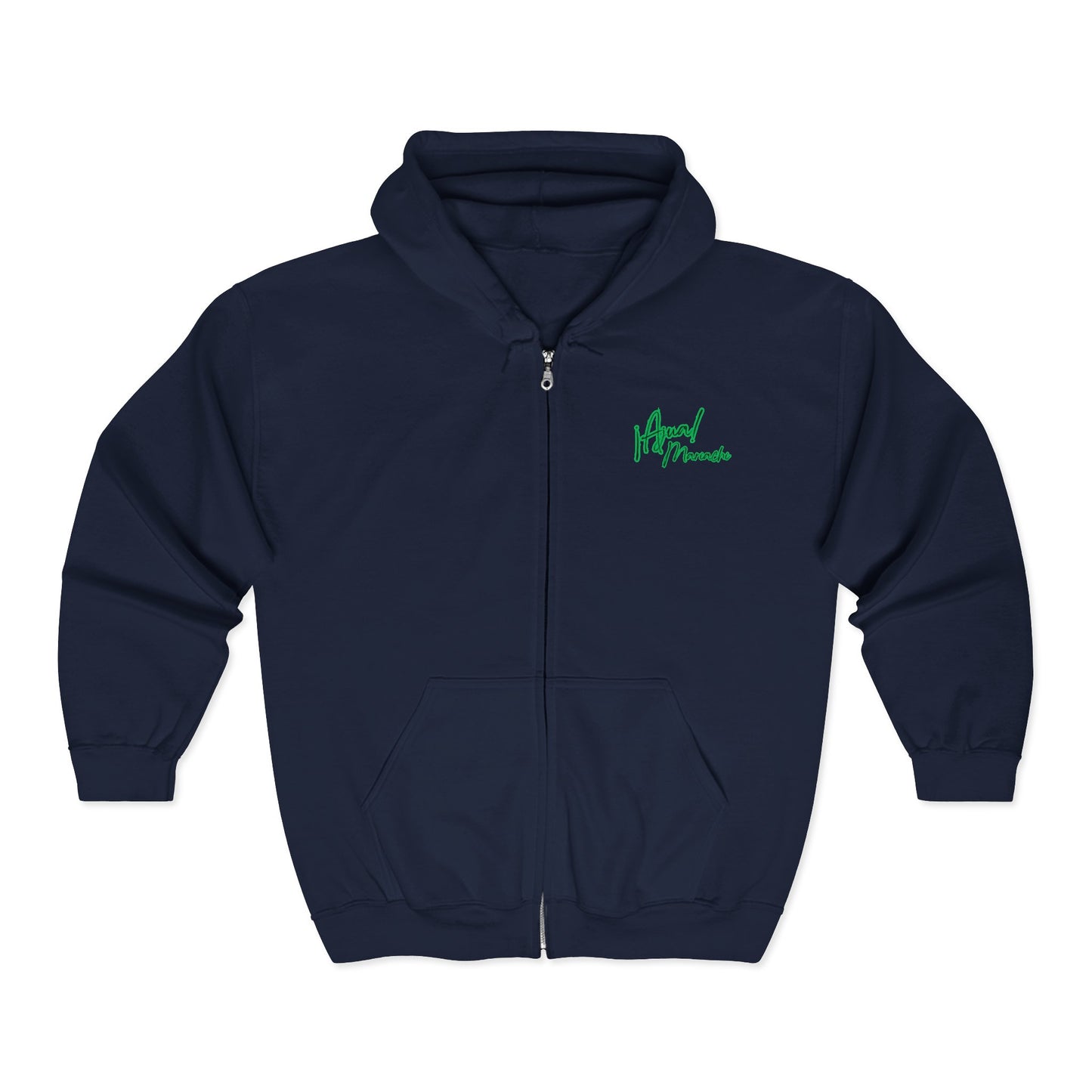 Green Ajua Unisex Heavy Blend™ Full Zip Hooded Sweatshirt