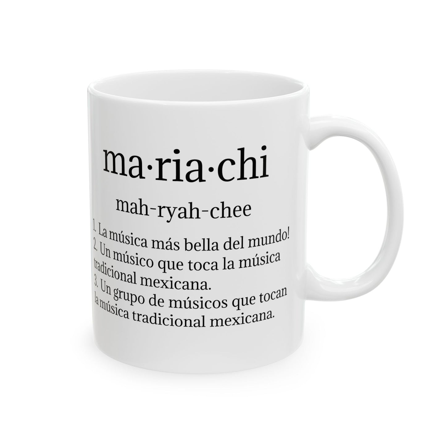 Mariachi Definition Ceramic Mug, (11oz, 15oz)