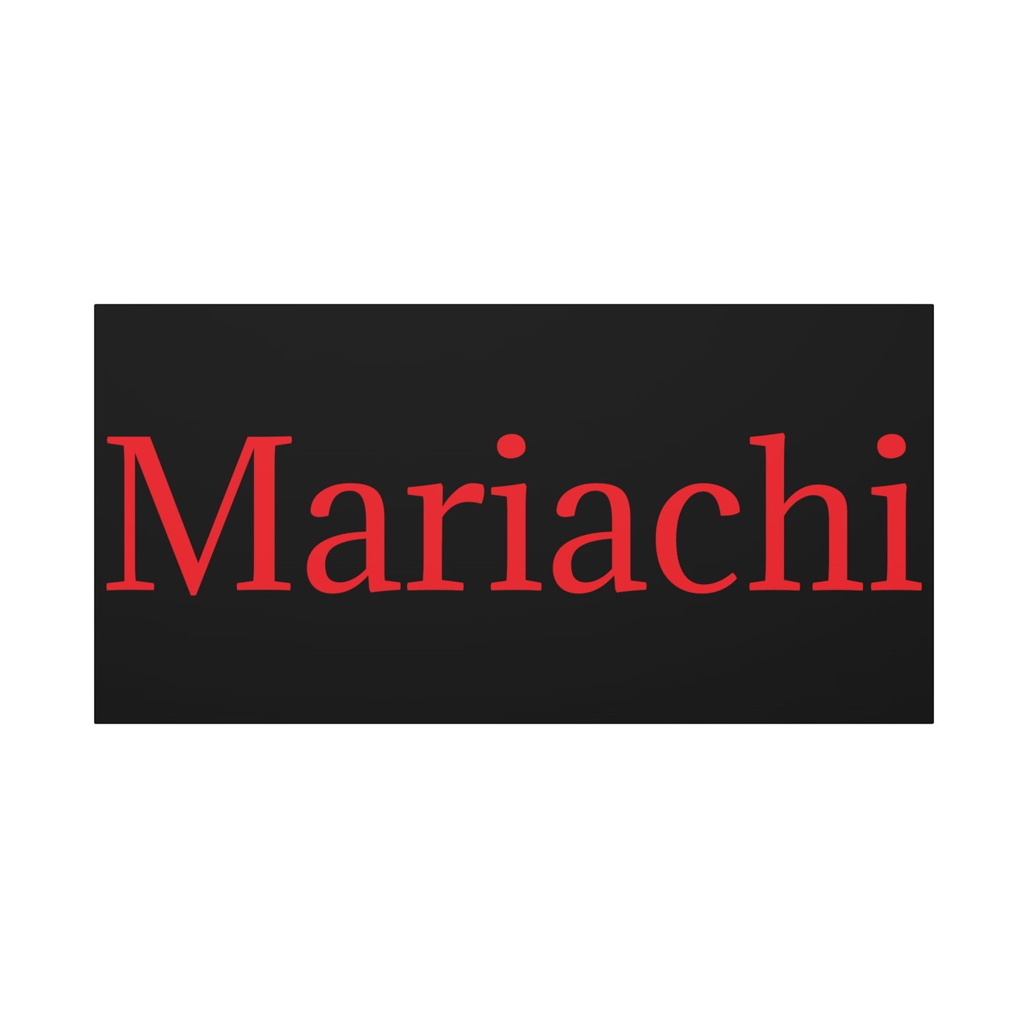 Red Mariachi Matte Canvas, Stretched, 1.25"