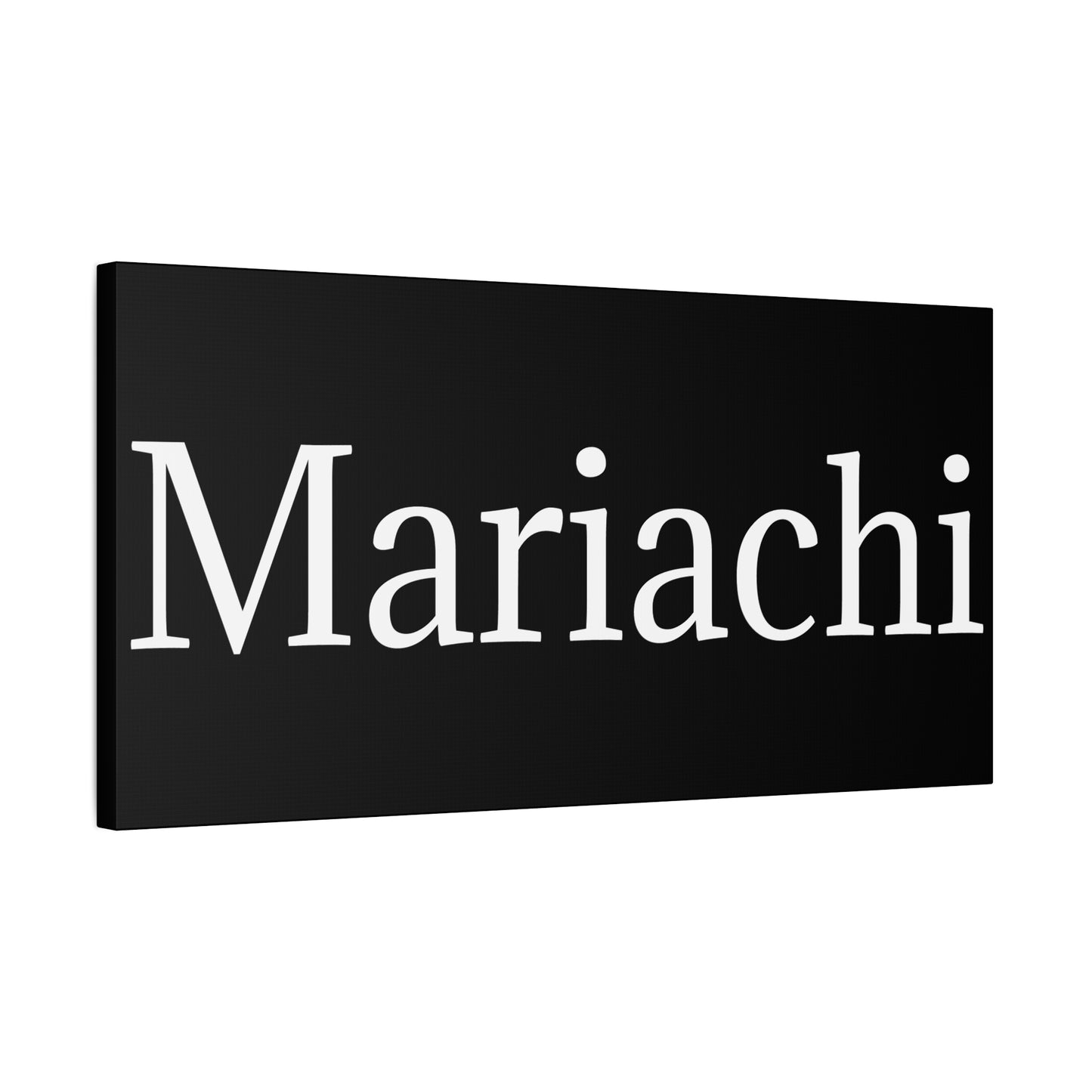 White Mariachi Matte Canvas, Stretched, 1.25"