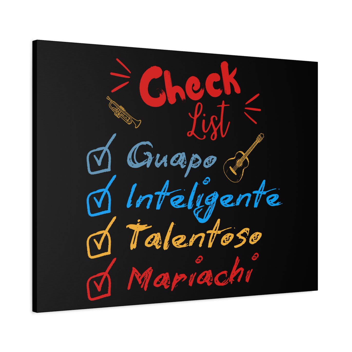 Checklist Guapo Matte Canvas, Stretched, 1.25"