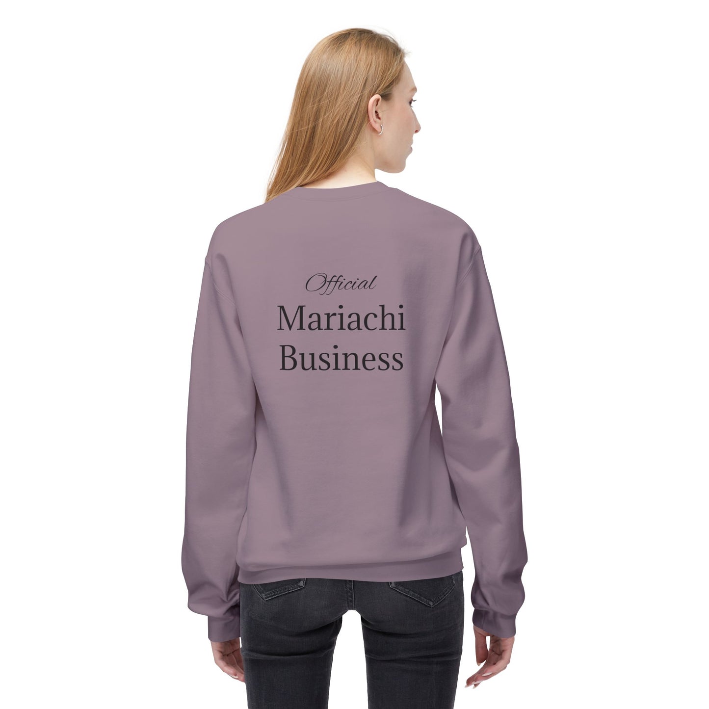 Official Mariachi Business Guitarron Unisex Midweight Softstyle Fleece Crewneck Sweatshirt