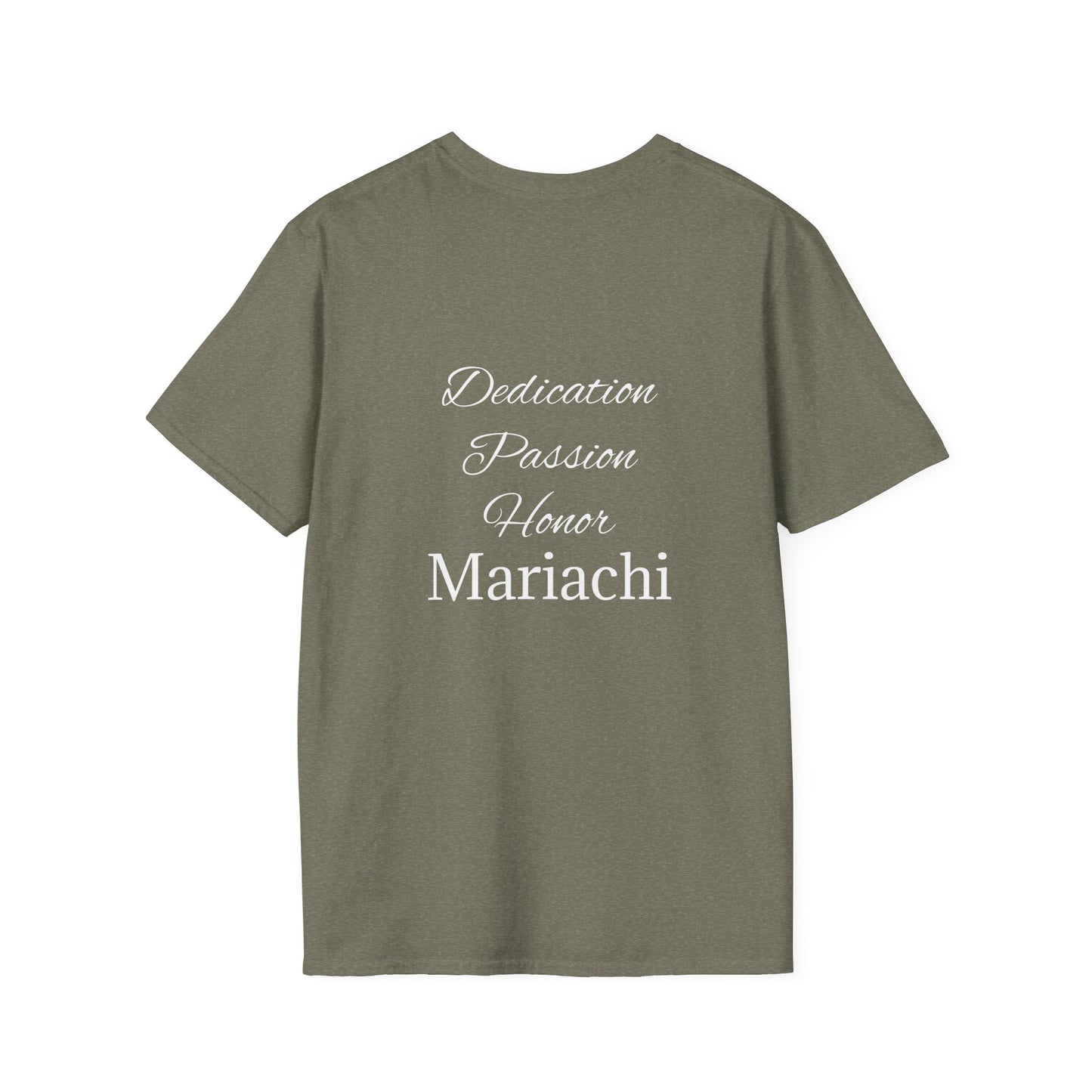 Dedication Passion Honor Mariachi Staff Unisex Softstyle T-Shirt