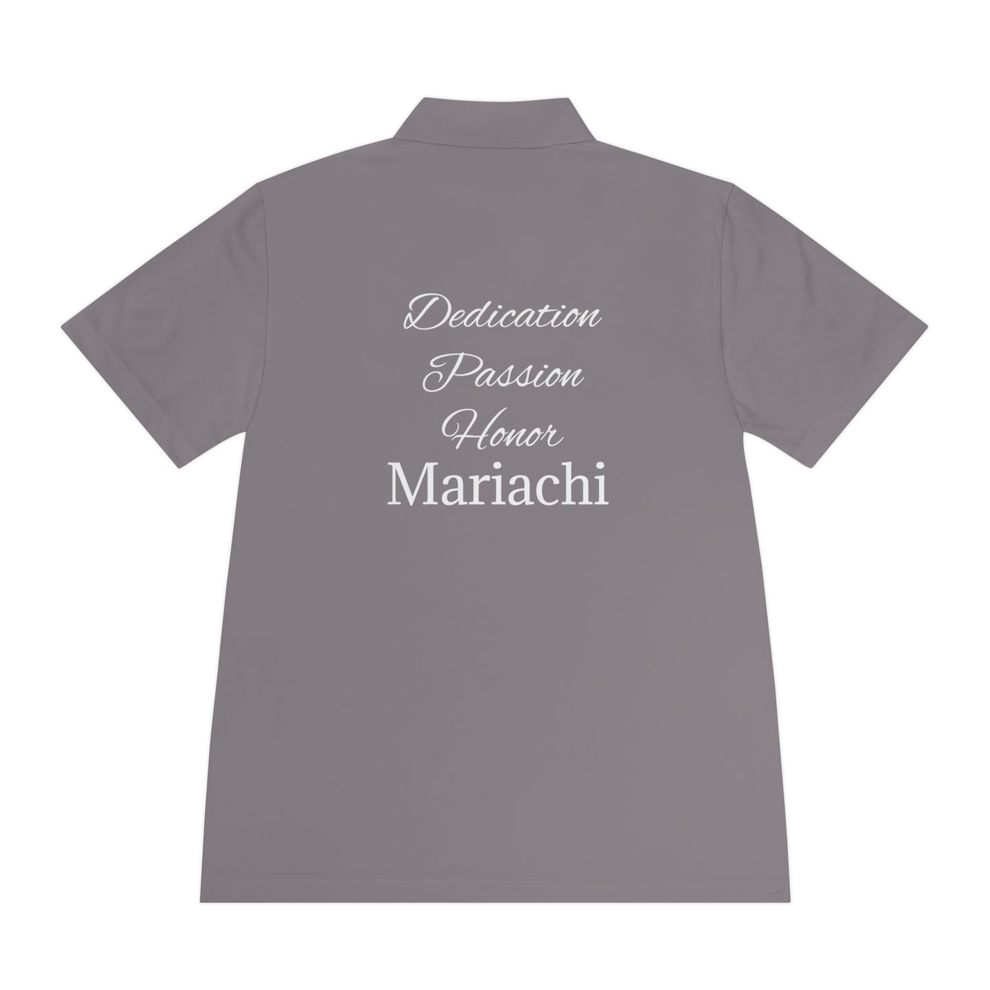 Dedication Passion Honor Mariachi Staff Men's Sport Polo Shirt