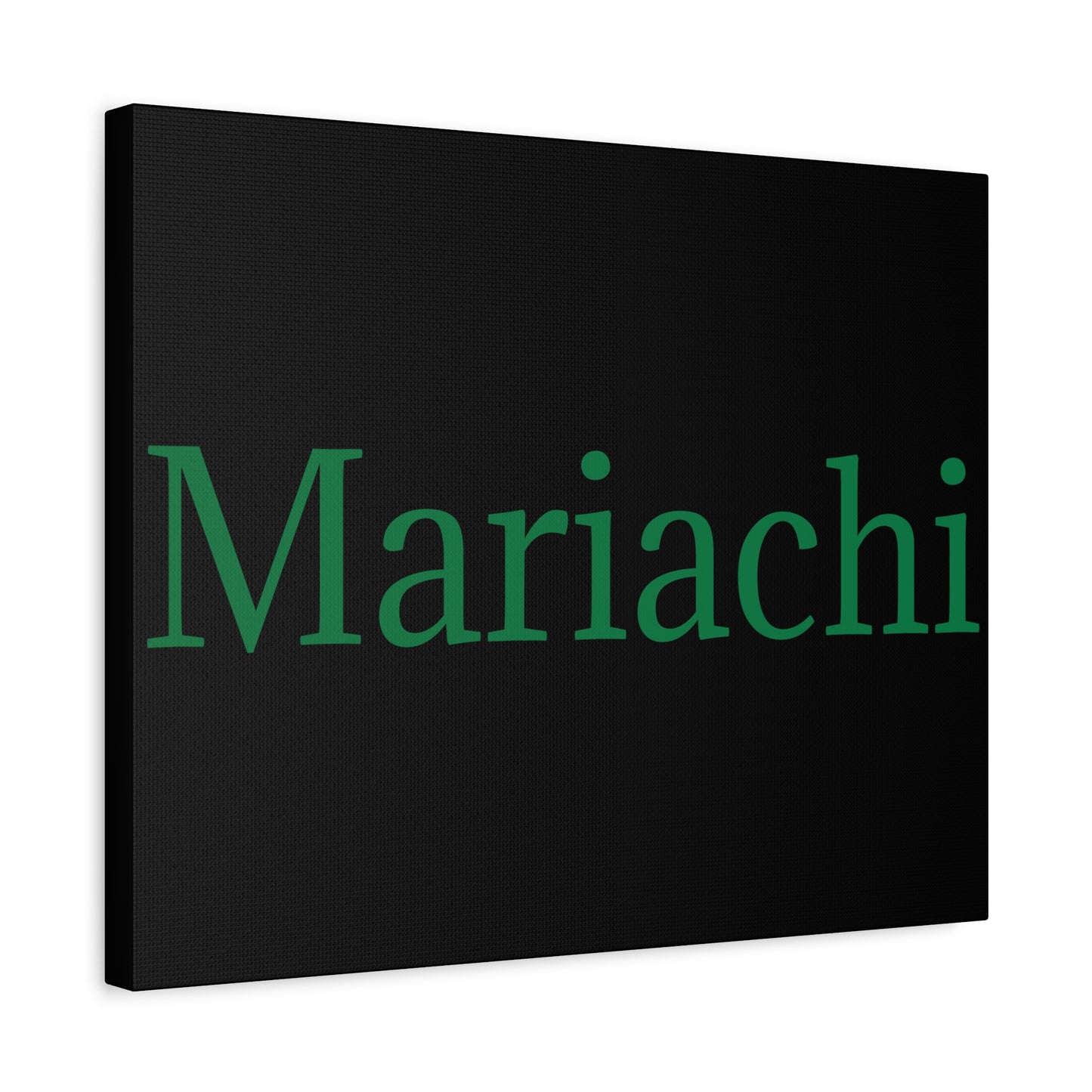 Green Mariachi Matte Canvas, Stretched, 1.25"