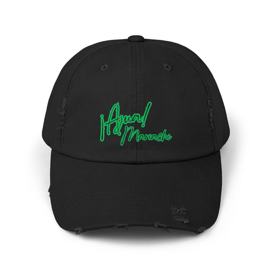 Green Unisex Distressed Cap