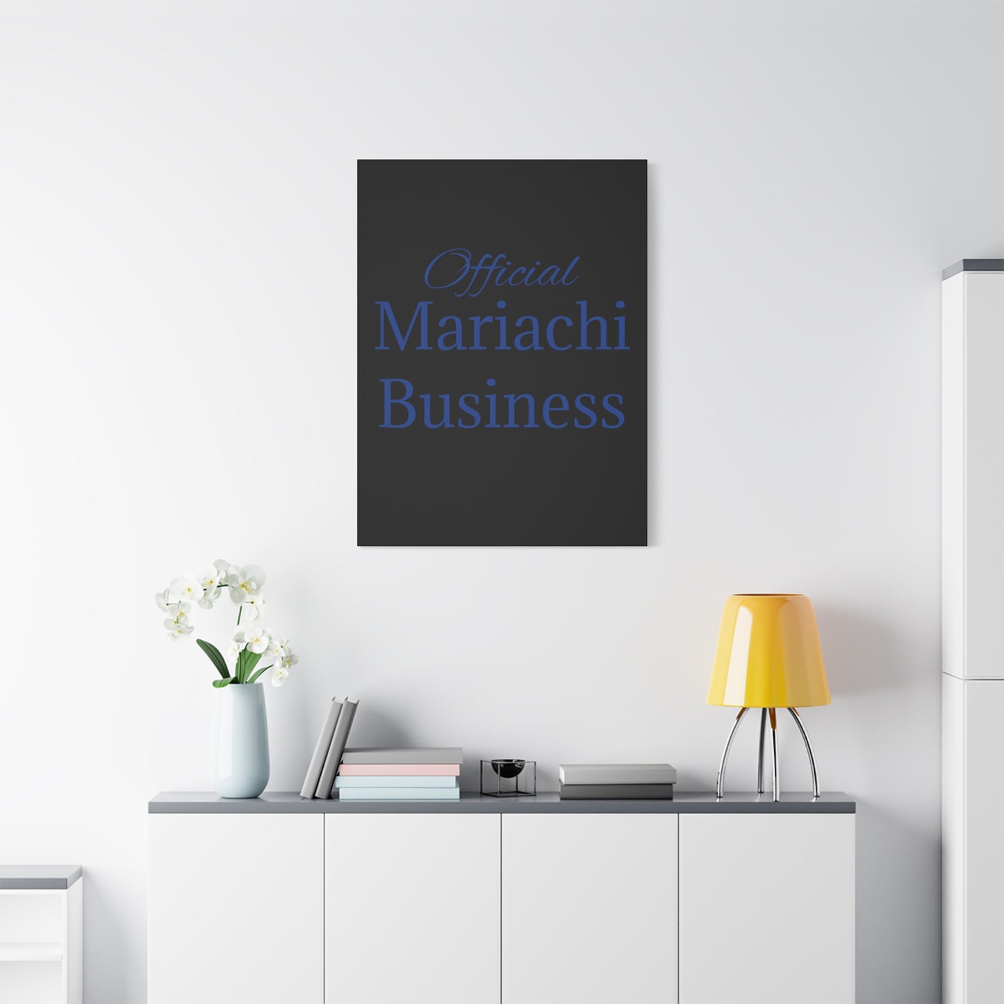 Blue Official Mariachi Business Matte Canvas, Stretched, 1.25"