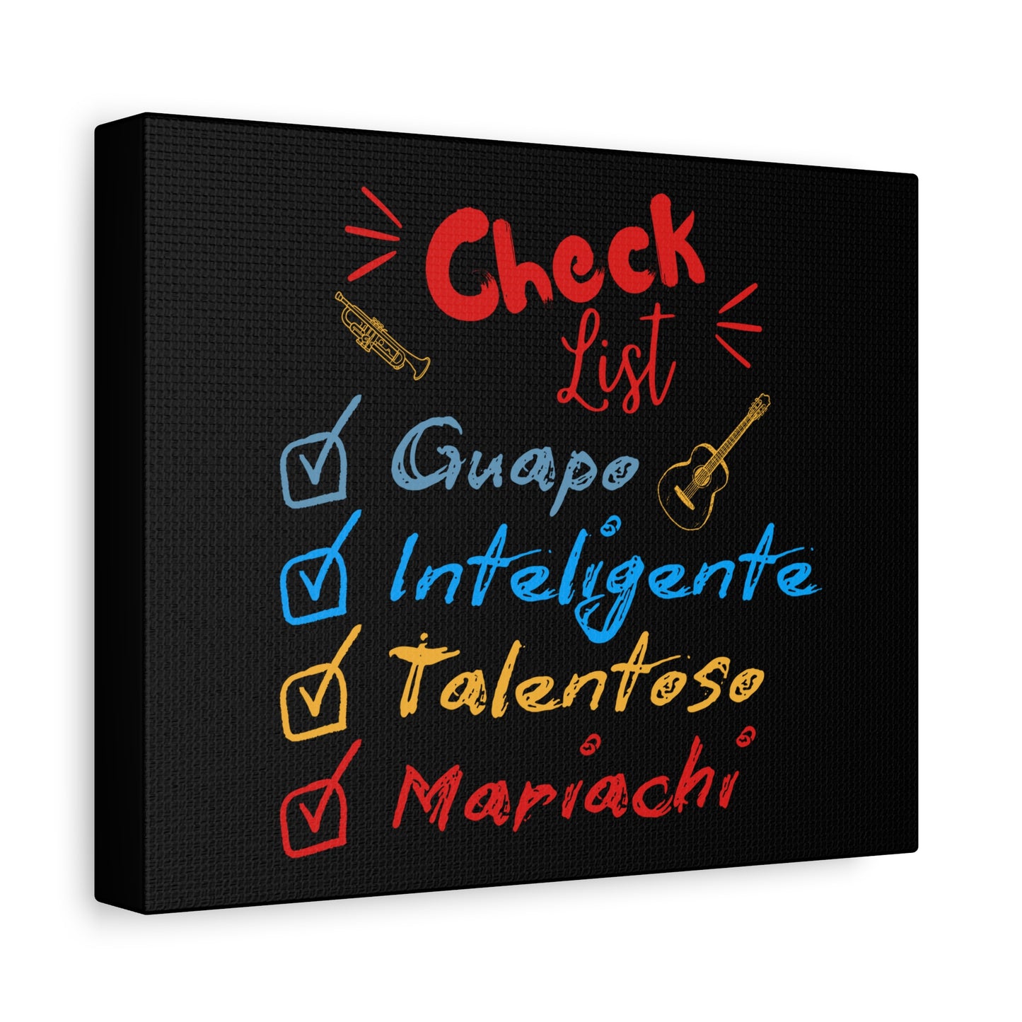 Checklist Guapo Matte Canvas, Stretched, 1.25"