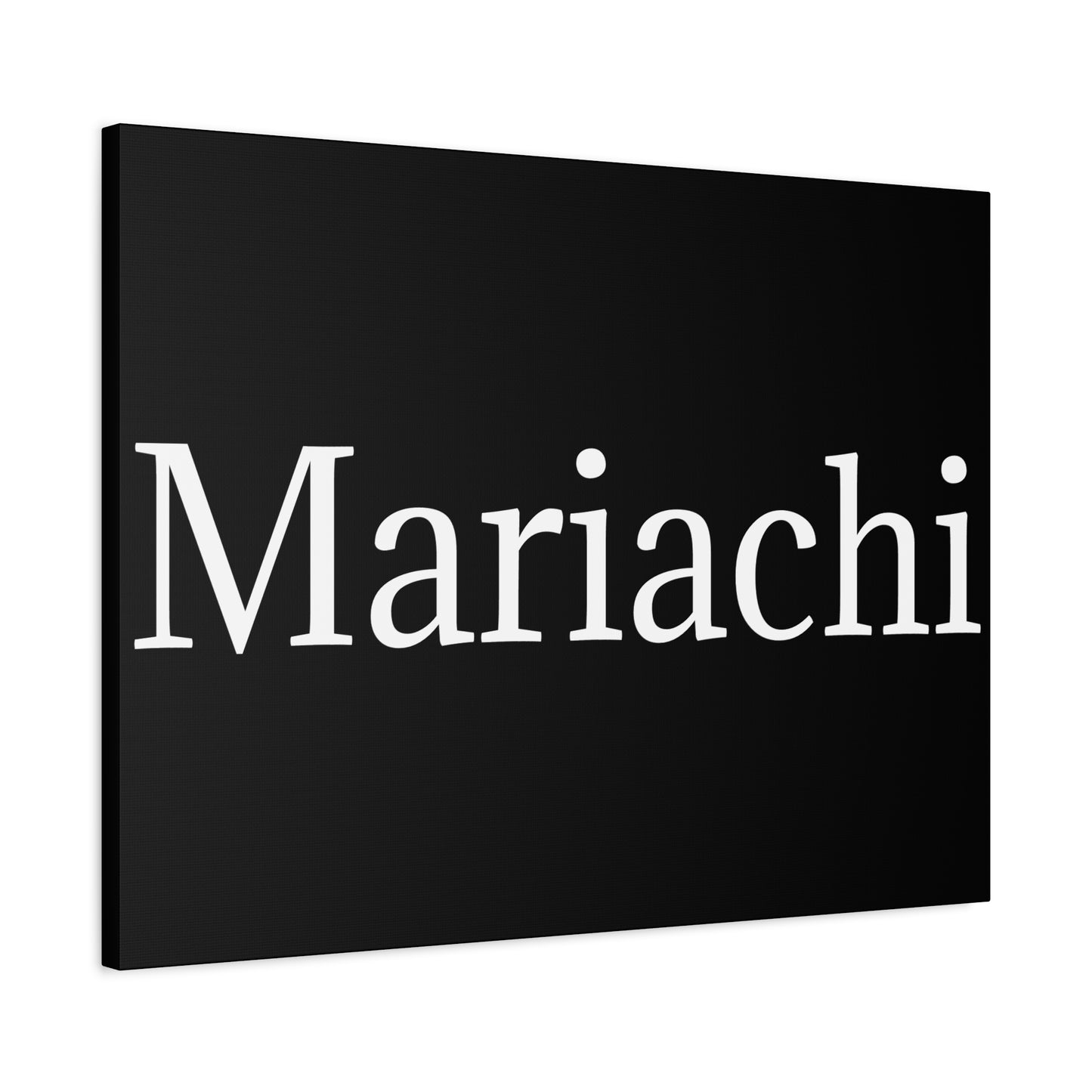 White Mariachi Matte Canvas, Stretched, 1.25"