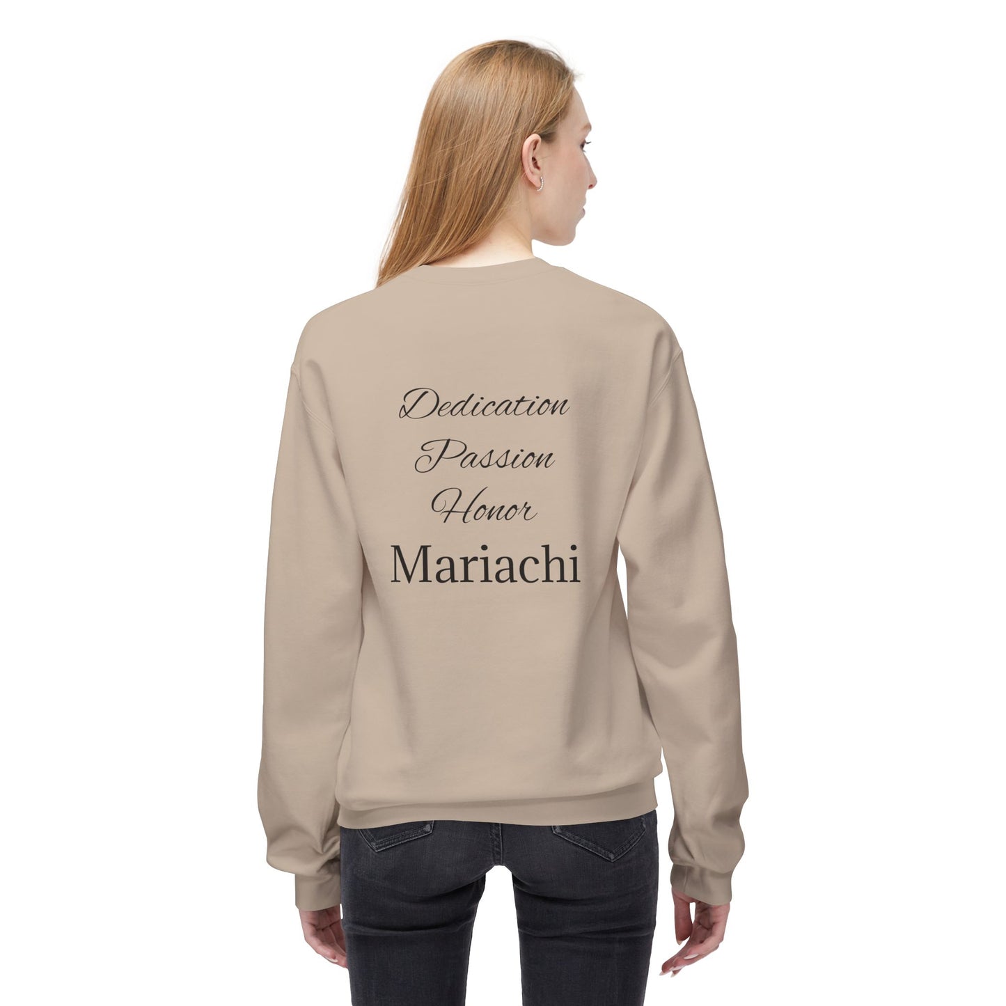 Dedication Passion Honor Vihuela Unisex Midweight Softstyle Fleece Crewneck Sweatshirt