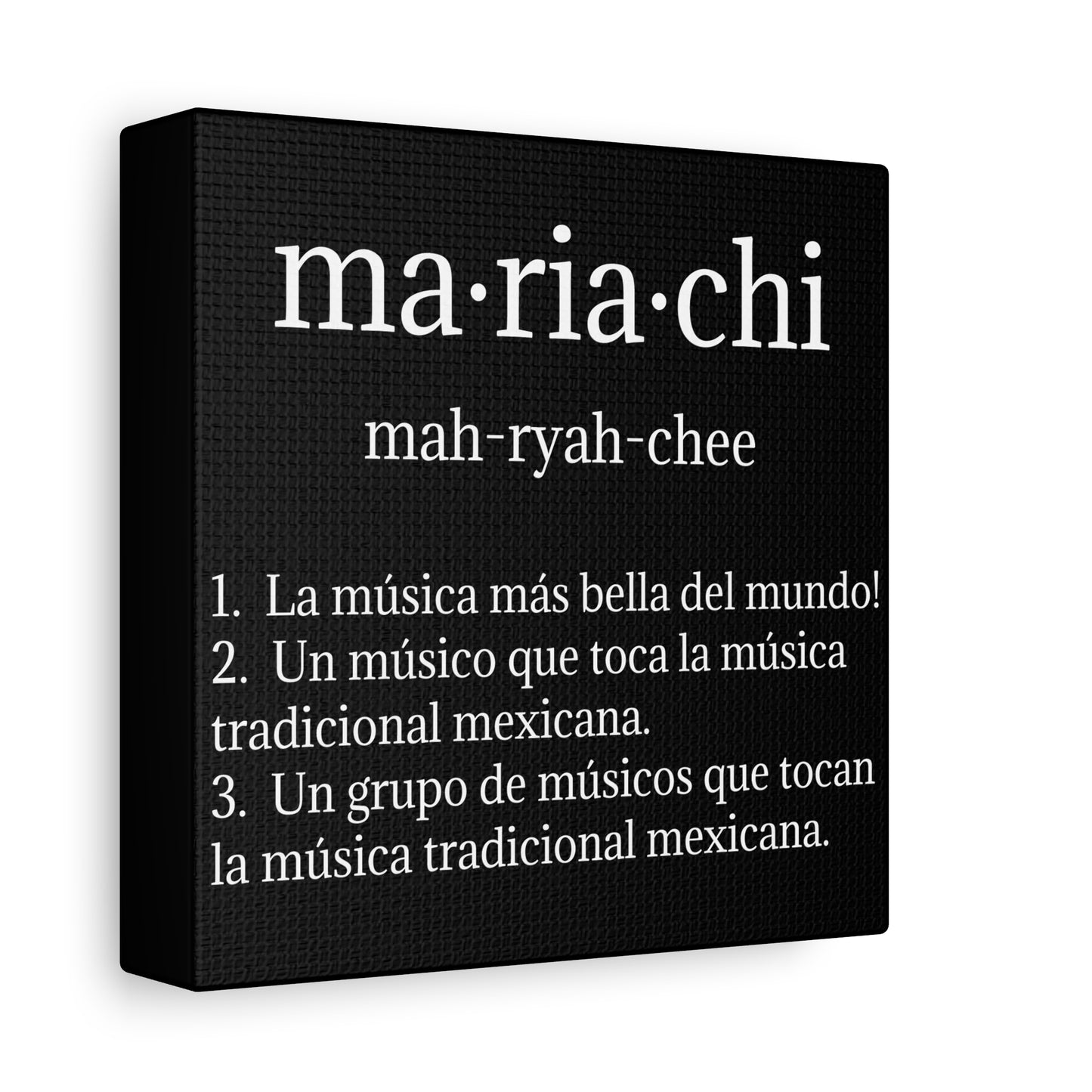 Mariachi Definition Business Matte Canvas, Stretched, 1.25"