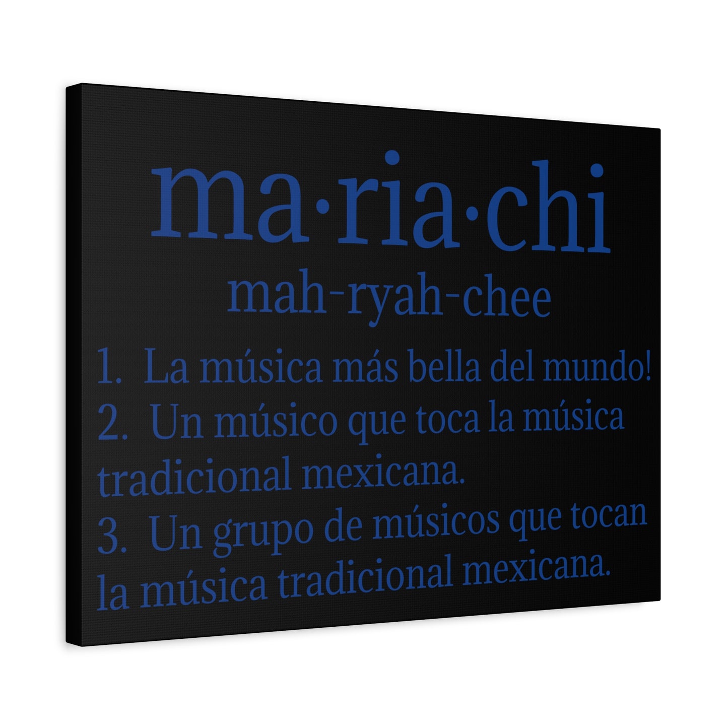 Mariachi Definition Business Matte Canvas, Stretched, 1.25"