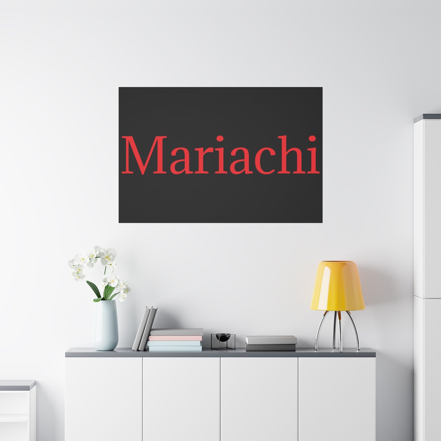 Red Mariachi Matte Canvas, Stretched, 1.25"