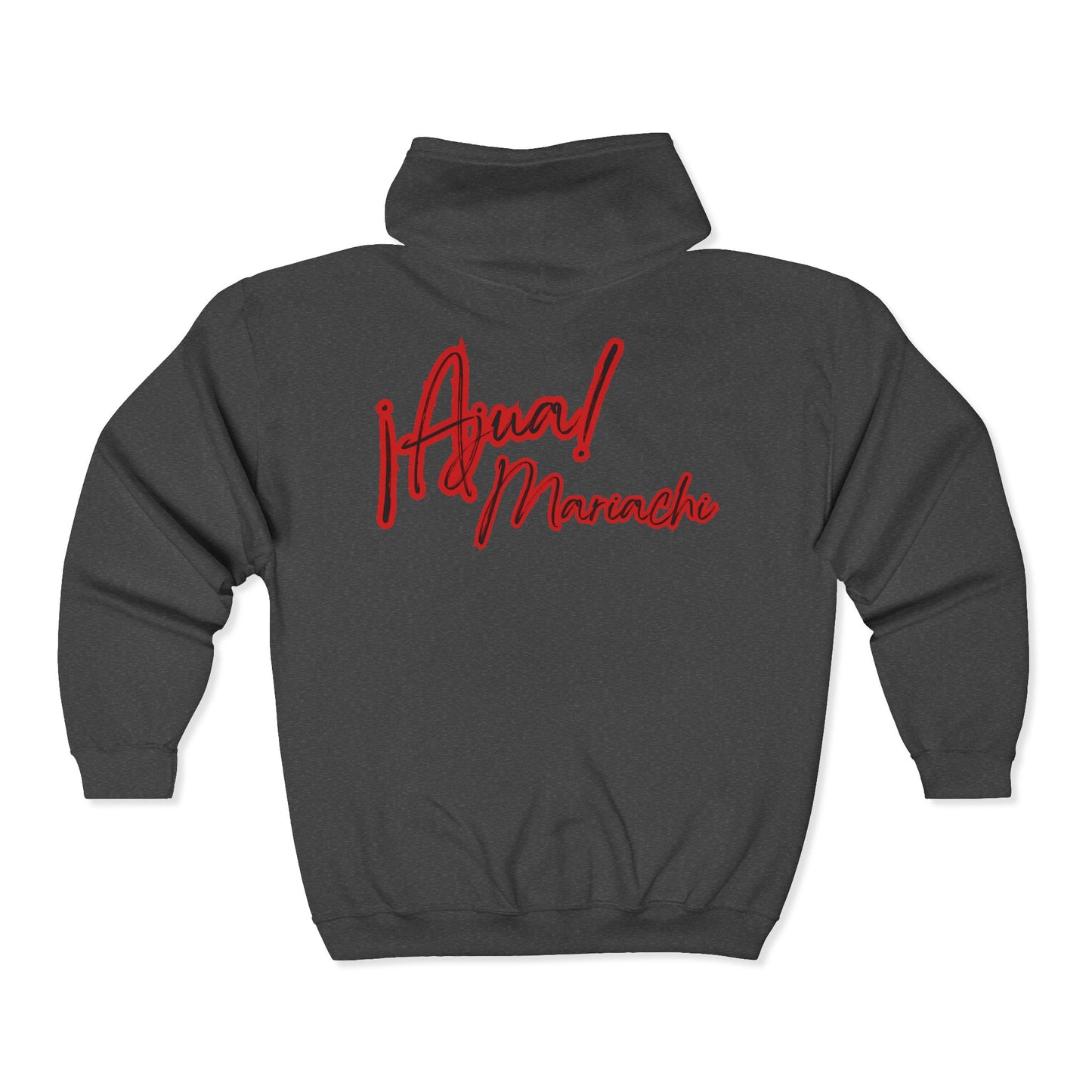 Red Ajua Unisex Heavy Blend™ Full Zip Hooded Sweatshirt