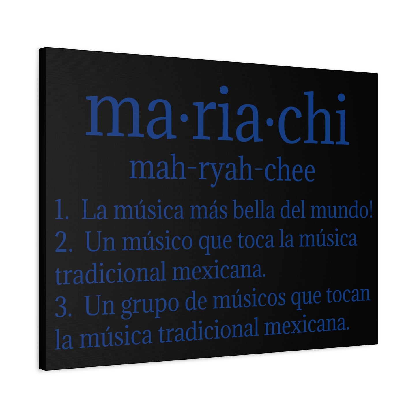 Mariachi Definition Business Matte Canvas, Stretched, 1.25"