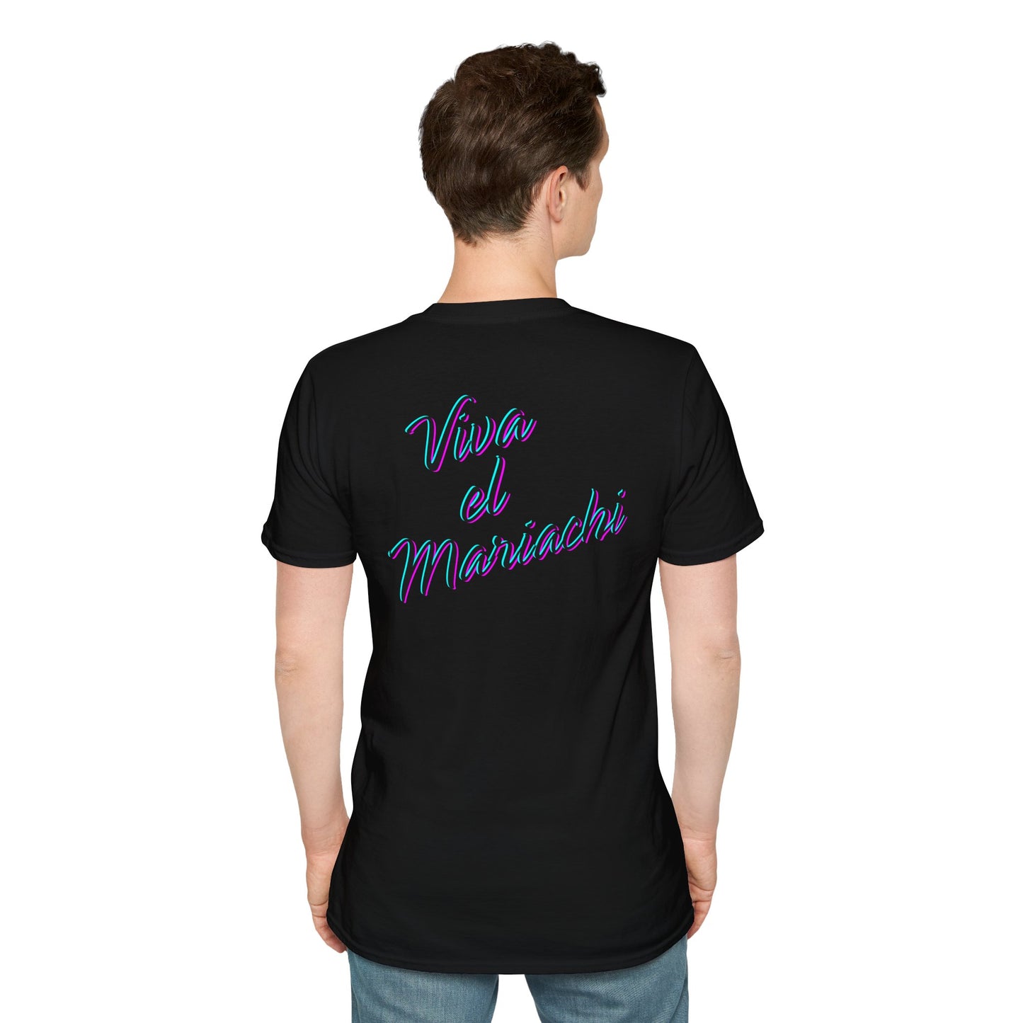 Neon Viva El Mariachi Unisex Softstyle T-Shirt