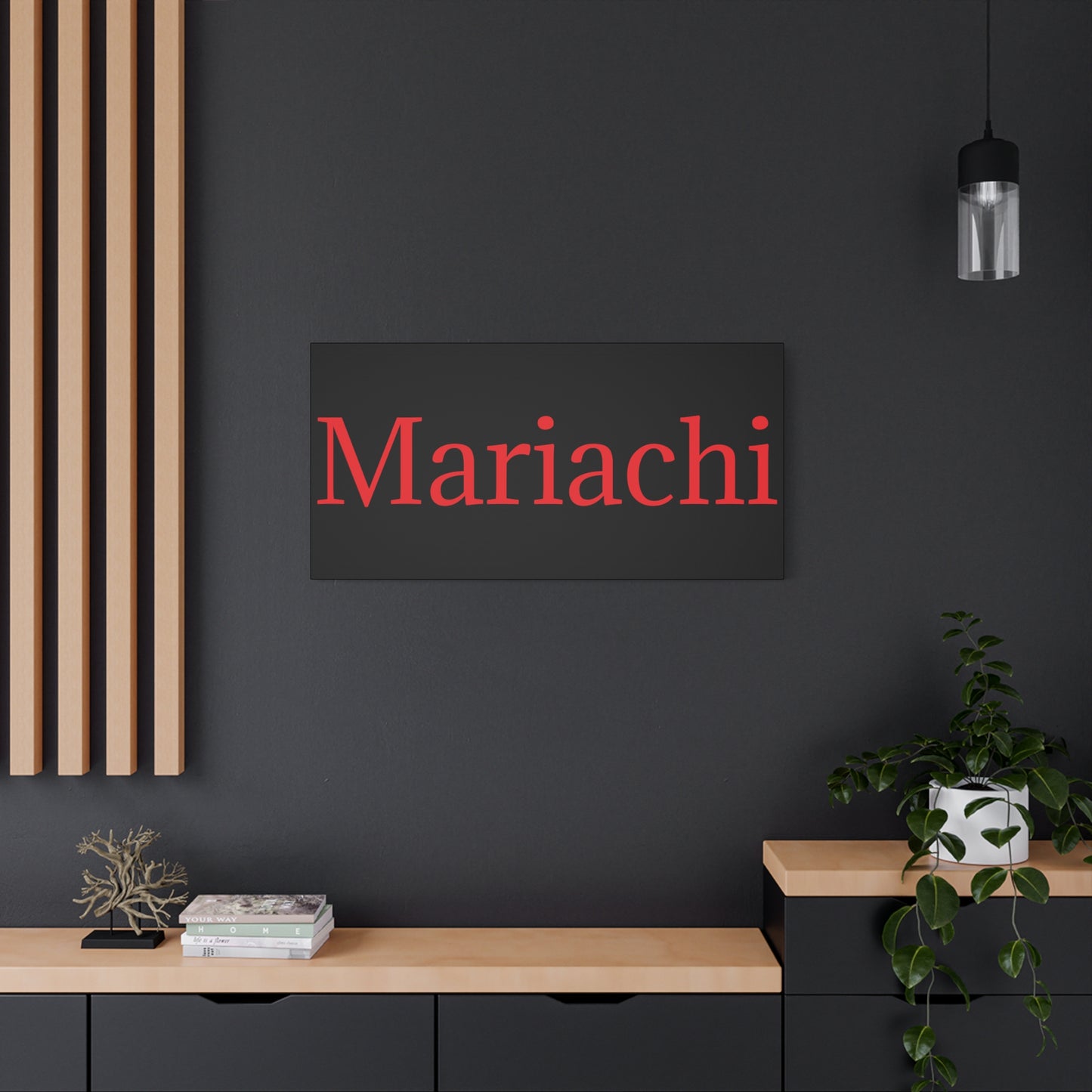 Red Mariachi Matte Canvas, Stretched, 1.25"