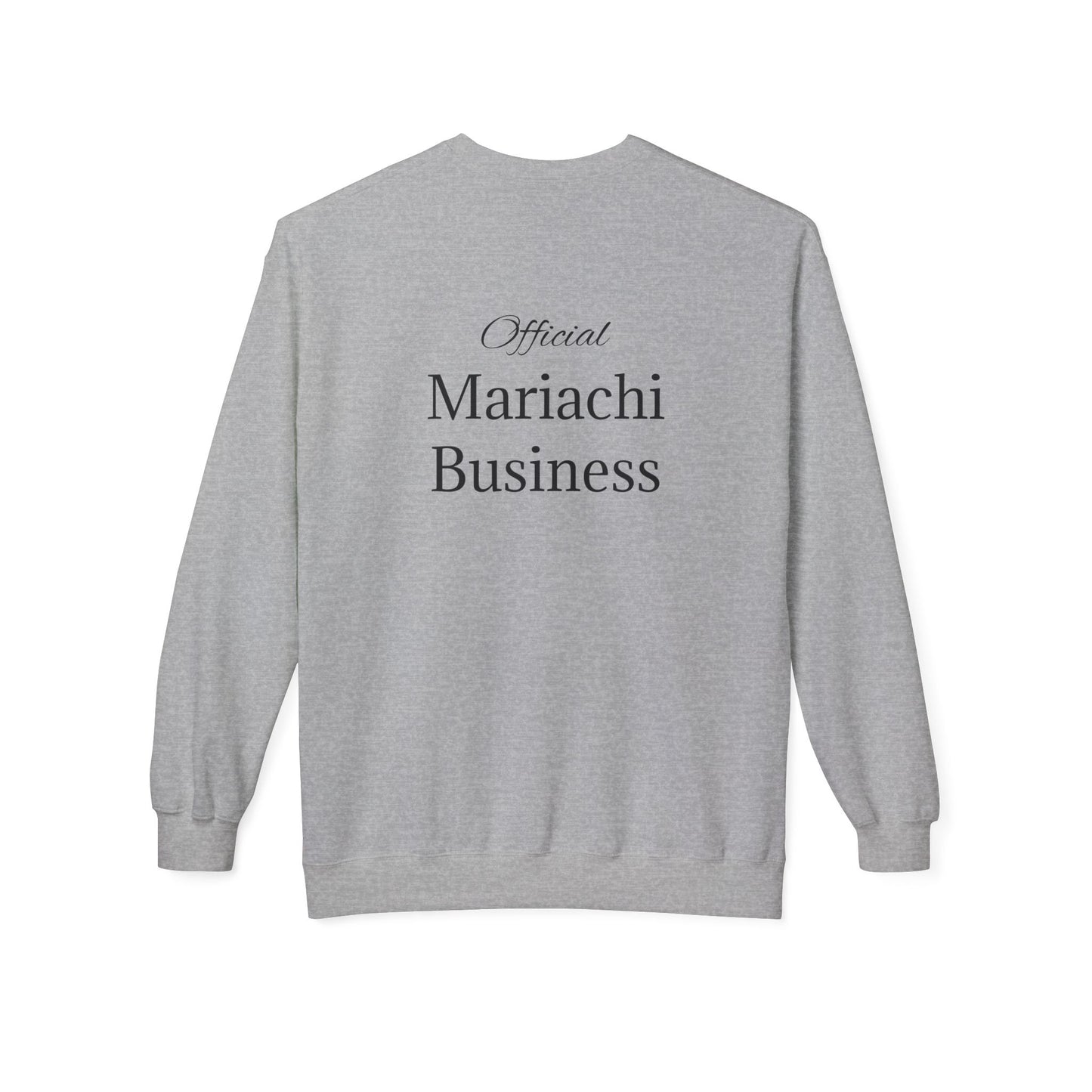 Official Mariachi Business Golpe Unisex Midweight Softstyle Fleece Crewneck Sweatshirt