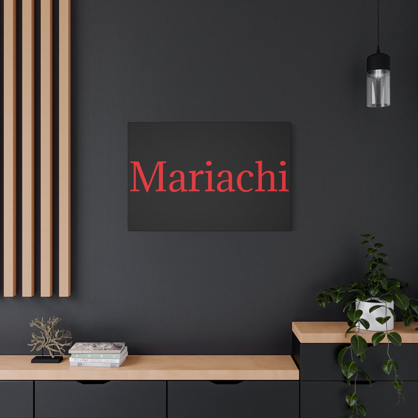 Red Mariachi Matte Canvas, Stretched, 1.25"