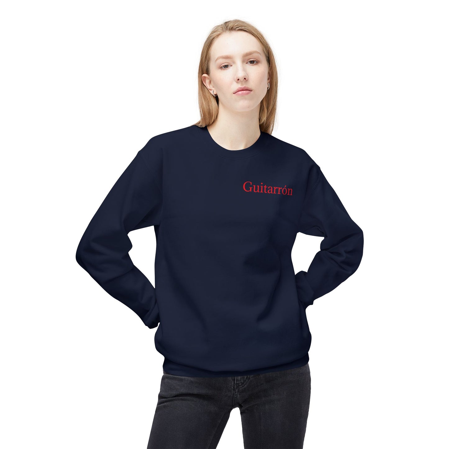 Mariachi Guitarron Unisex Midweight Softstyle Fleece Crewneck Sweatshirt
