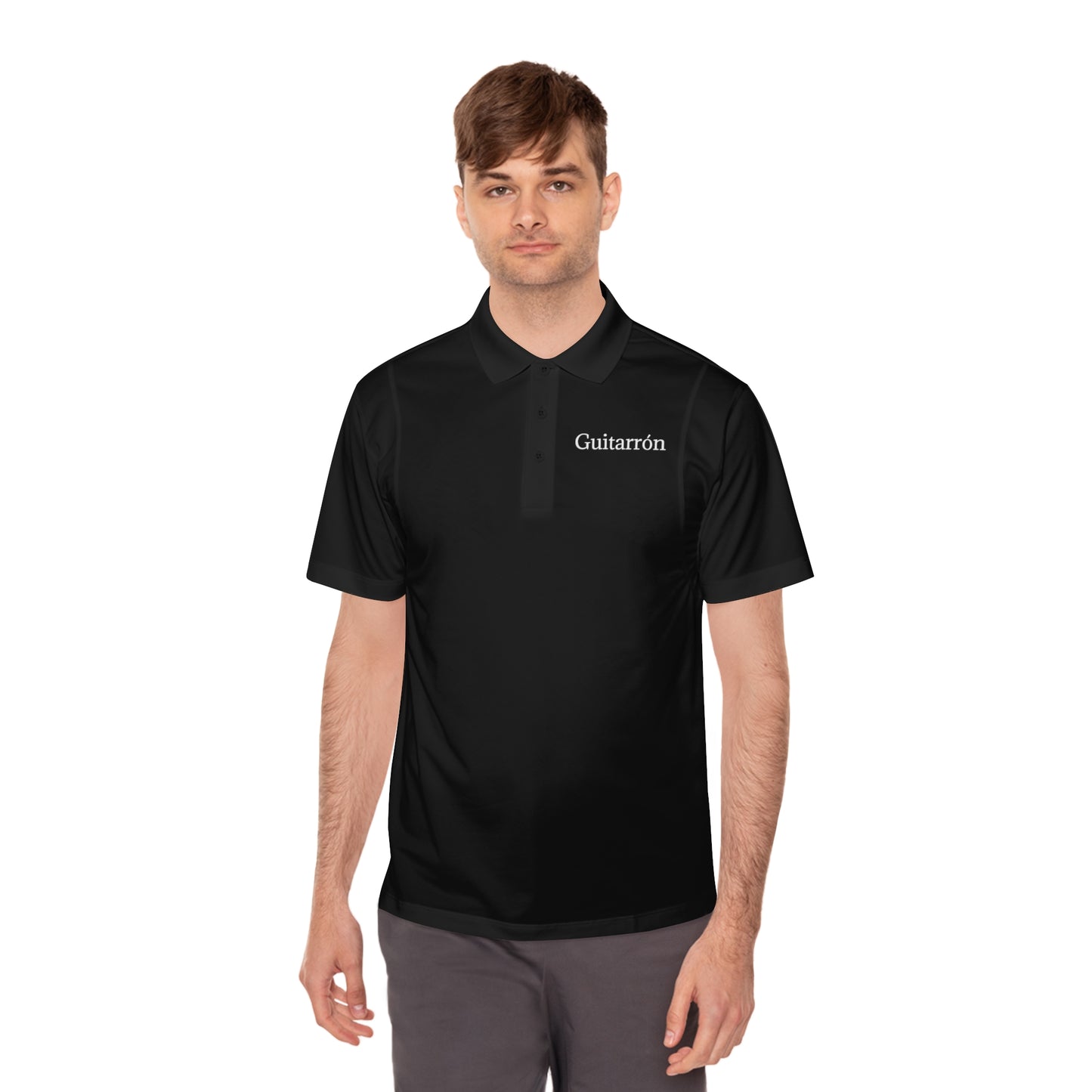 Mariachi Guitarron Men's Sport Polo Shirt