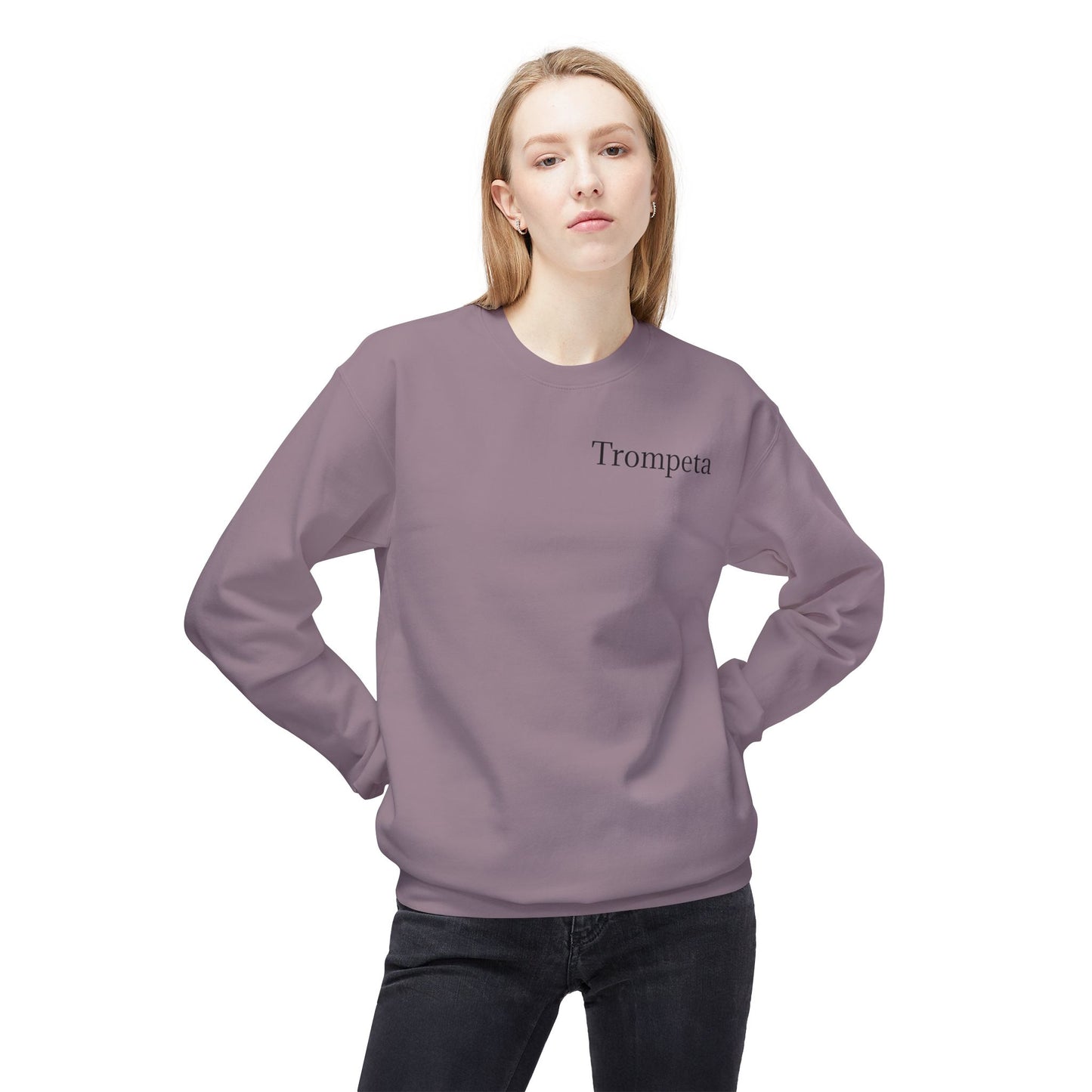 Dedication Passion Honor Trompeta Unisex Midweight Softstyle Fleece Crewneck Sweatshirt