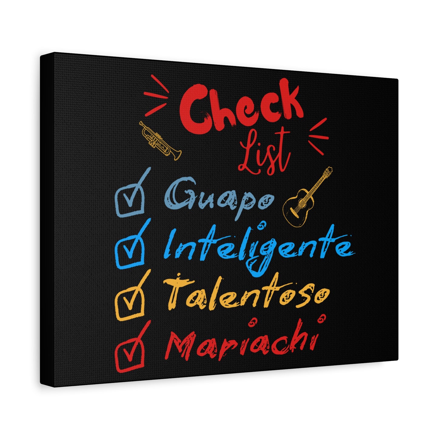 Checklist Guapo Matte Canvas, Stretched, 1.25"