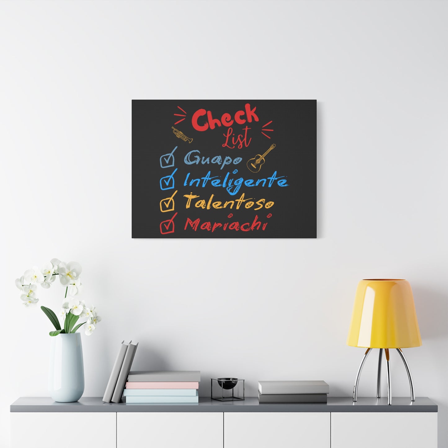 Checklist Guapo Matte Canvas, Stretched, 1.25"