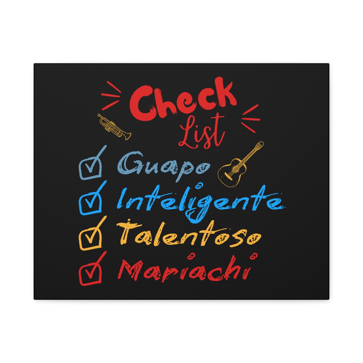 Checklist Guapo Matte Canvas, Stretched, 1.25"