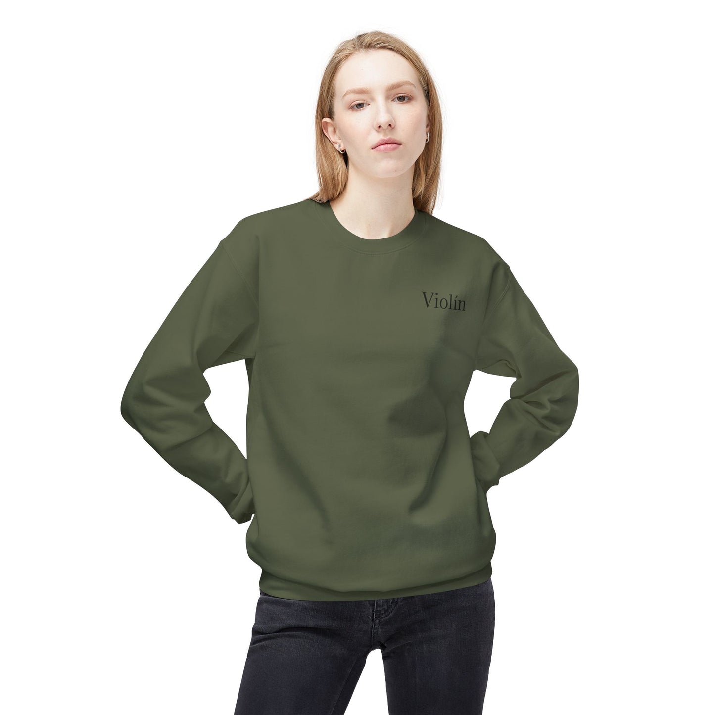 Mariachi Violin Unisex Midweight Softstyle Fleece Crewneck Sweatshirt