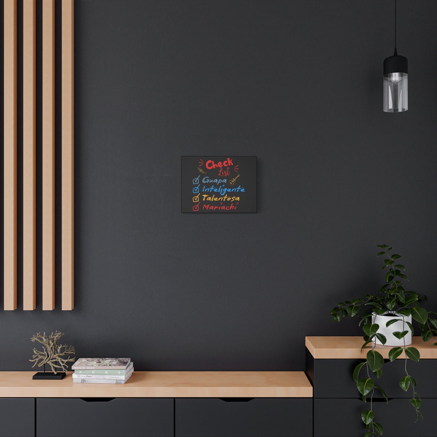 Checklist Guapa Matte Canvas, Stretched, 1.25"
